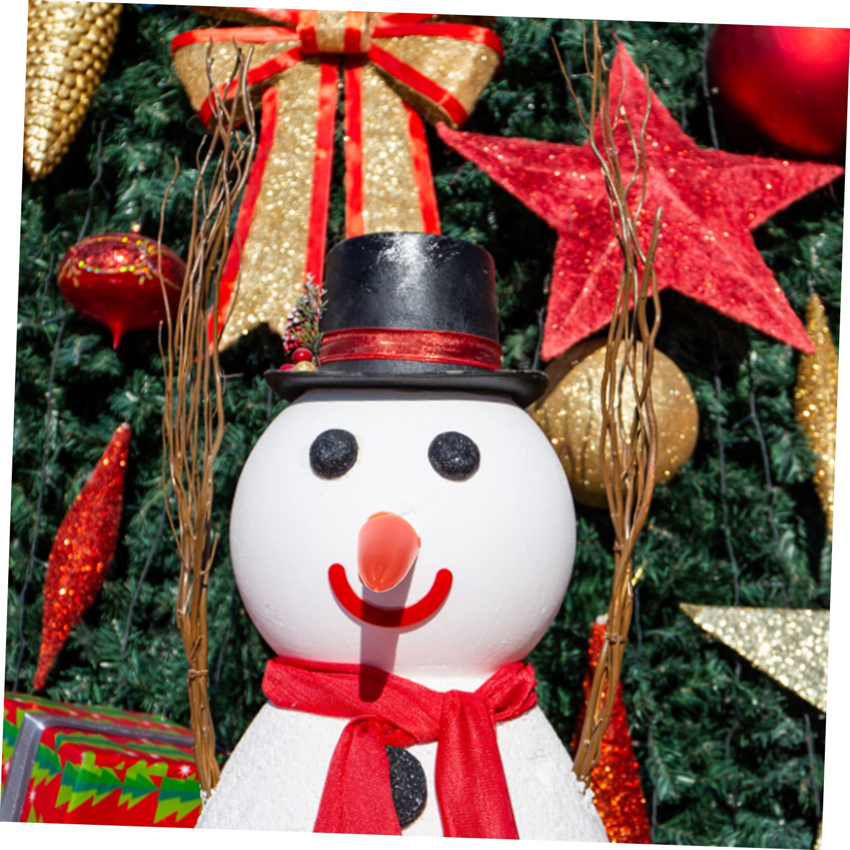 SEWACC 8 Kartons Schneemann Nase Winterhandwerk Nase für Festival-Schneemann-Nase winterdeko Christmas-Decorations Spielzeuge DIY-Verzierung Material zum Schneemannbauen Plastik