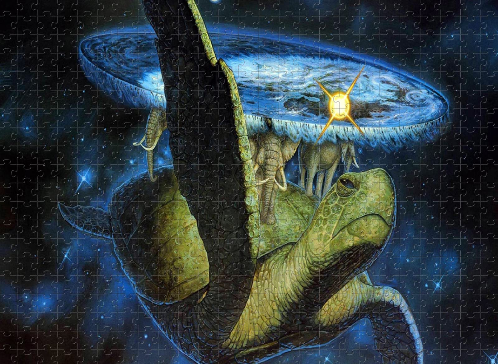 Giocattolo puzzle da 8000 pezzi Turtle Elephant World Challenge Giocattolo impossibile