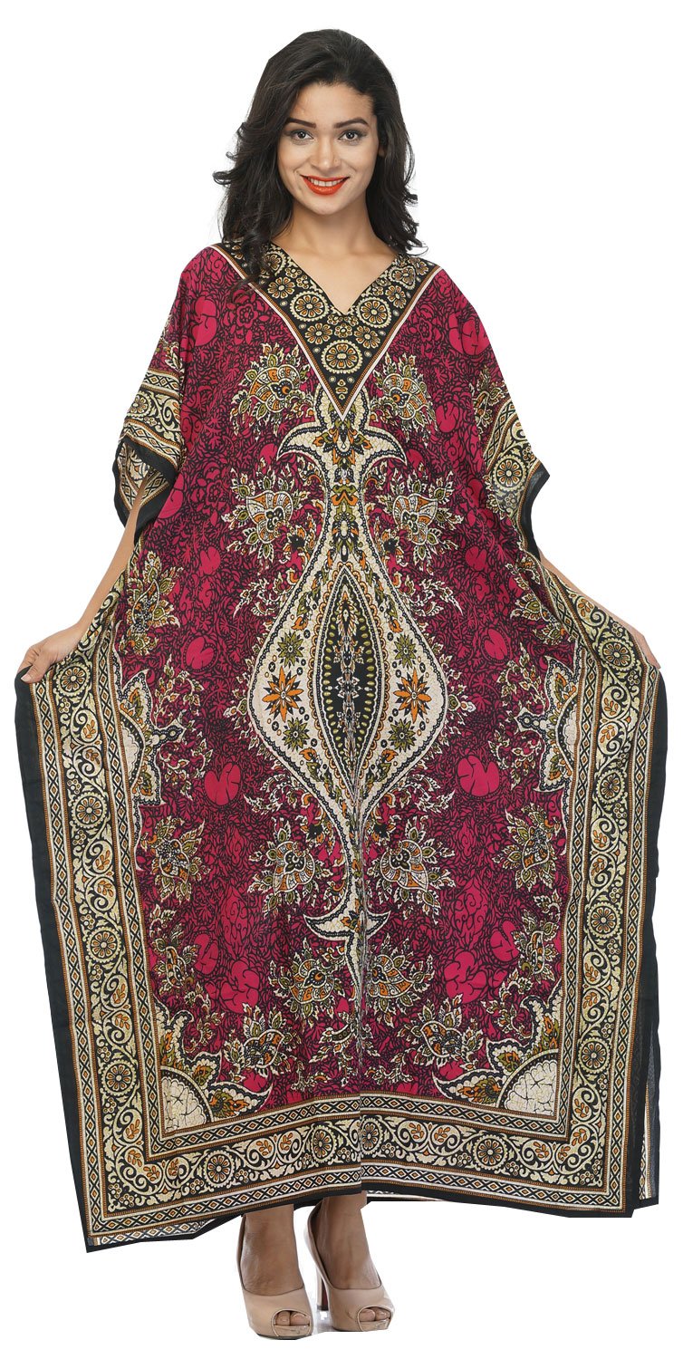 odishabazaar Women's Maxi Length Cinch Waist Kaftan/Kaftan-picture-23