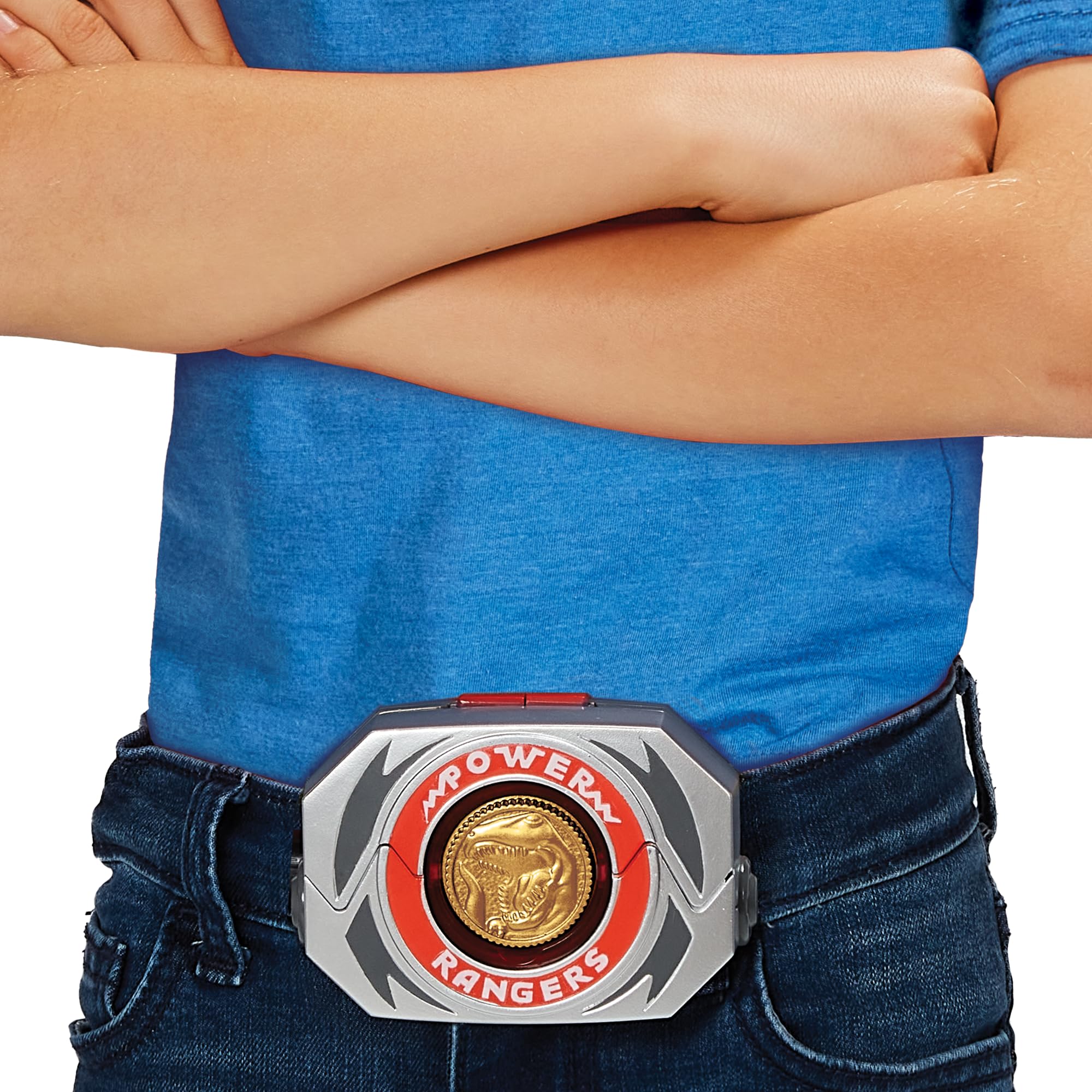 Power Rangers, Elektroniczny Power Morpher, funkcje dźwięku i oświetlenia, akcesoria w zestawie, dla dzieci od 4 lat, PWG02