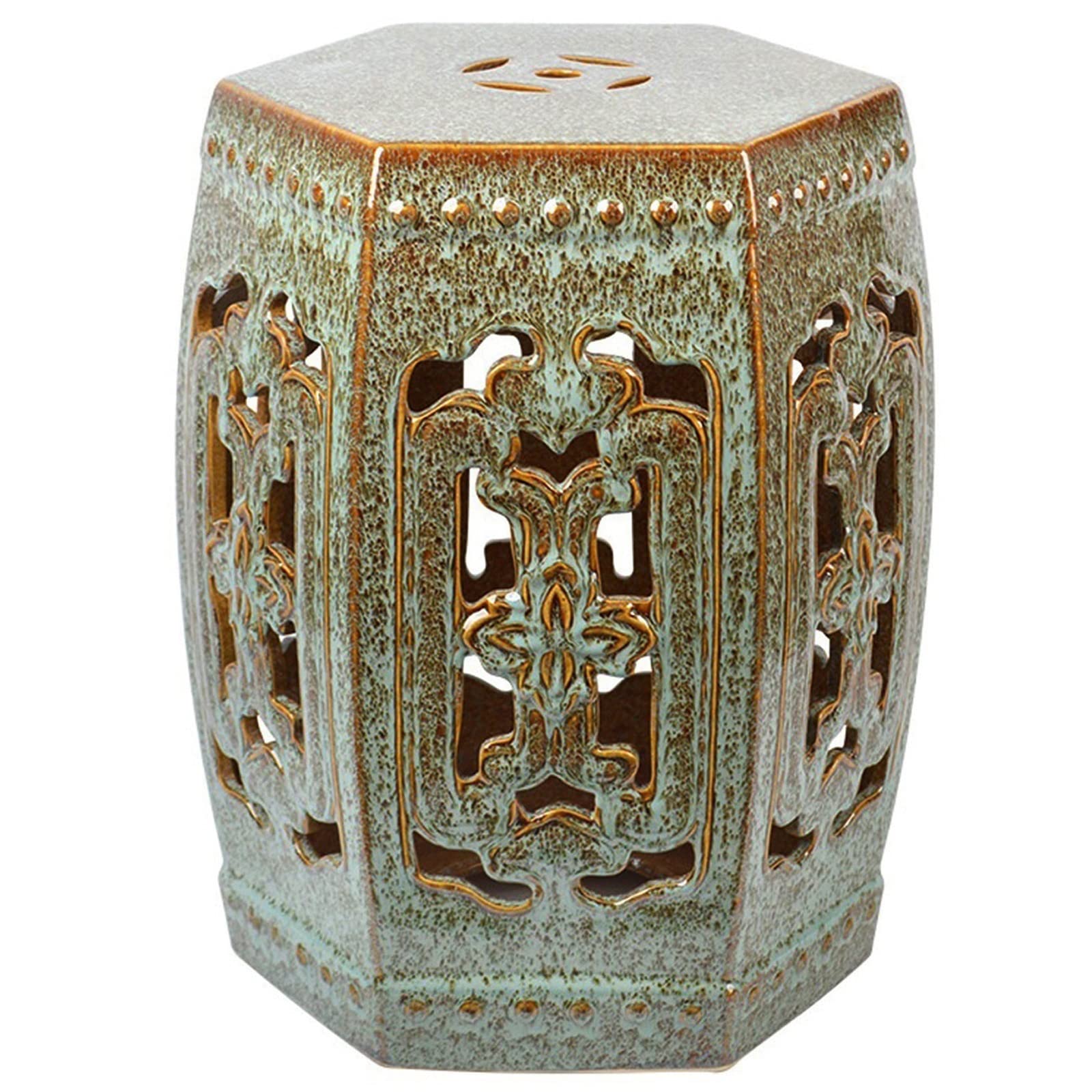 Amazon.com: FMFT Decorative Ceramic Garden Stool, Chinese-Style Kiln ...