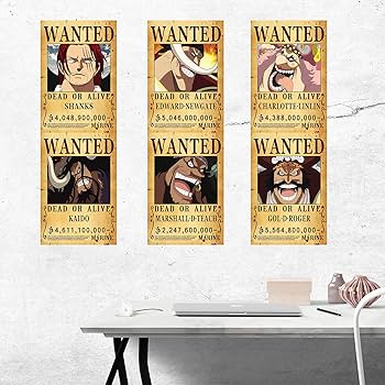 Amazon.co.jp: FOTNDS OP 海賊 アニメ 指名手配 ポスター 28.5cm