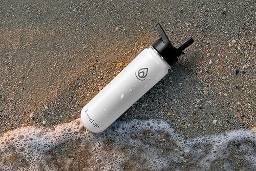 Miniatura 6 de Botella de agua de 22 onzas, boca ancha, botella de acero inoxidable de alta calidad con tapa con pajilla, doble pared aislada al vacío, taza