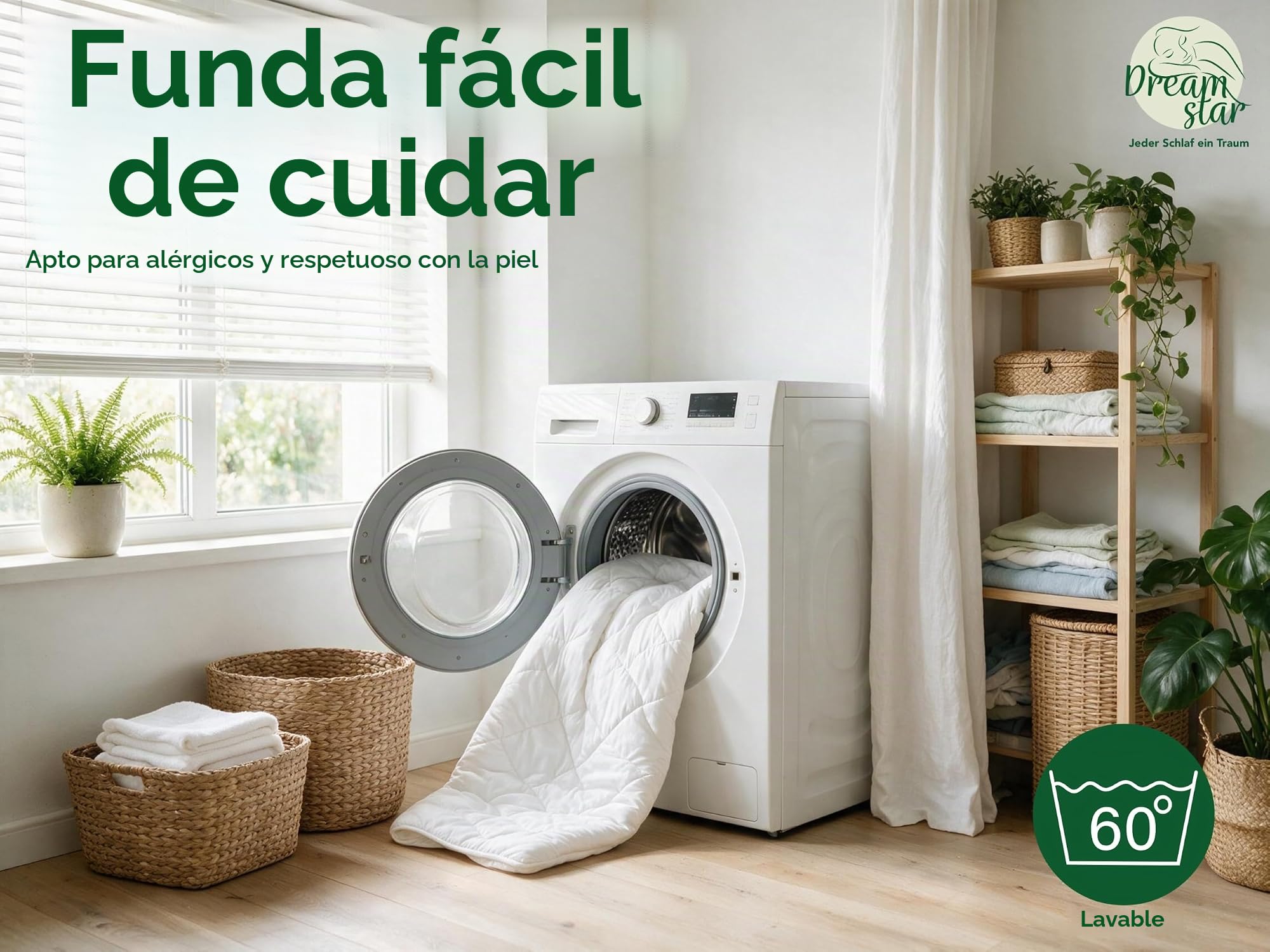 DREAMSTAR Easy Dream Topper | Protector de colchón extra rígido con núcleo de espuma fría, con dureza 4 (H4), 100-120 kg, certificado Öko-Tex, 5 cm de alto, 140 x 200 cm