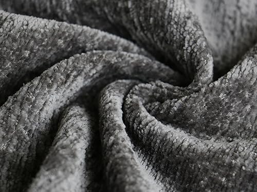 Miniatura 5 de Sofás seccionales en forma de U para sala de estar, sofá de felpilla con diván doble, sofá seccional gris oscuro de 112 pulgadas para apartamento