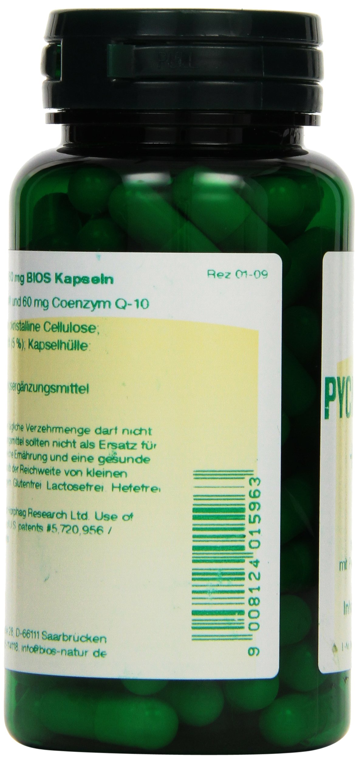 Bios Pycnogenol 30 mg mit Q-10 60 mg, 100 Kapseln, 1er Pack (1 x 58 g)