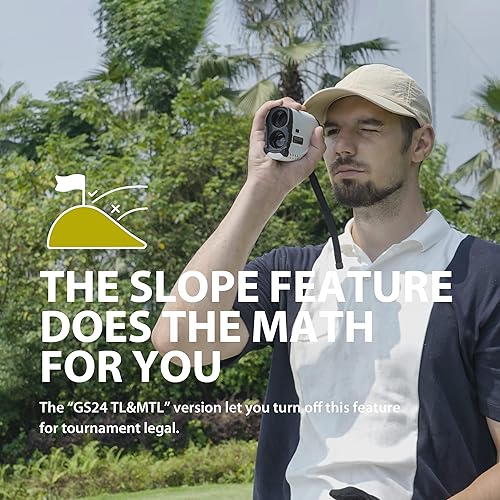 Miniatura 8 de Gogogo Sport Vpro Laser Rangefinder for Golf & Hunting Range Finder 6501200 Yards Distance Measuring with High-Precision Flag Pole Locking Vibration