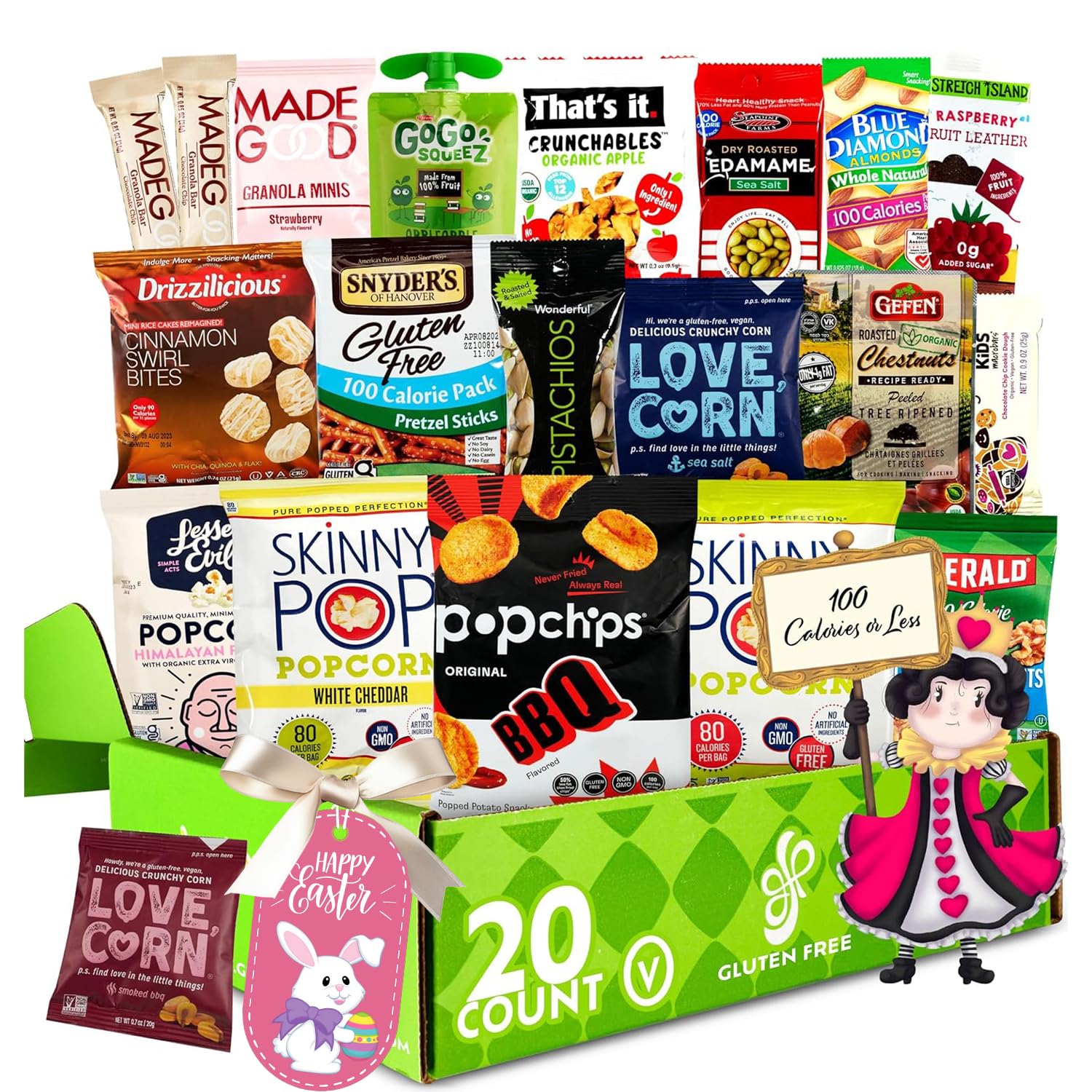 Gluten Free Palace 100 Calorie Snack Variety – Low‑Calorie Vegan Gluten‑Free Snack Box – Easter & Ramadan Care Package (20 Count)