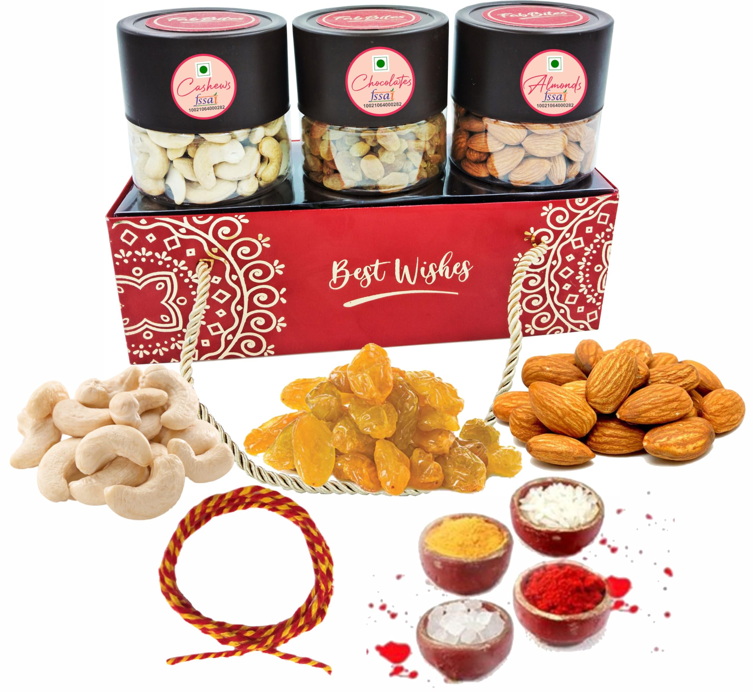See full amazon price history chart for Bhai Dooj Dry Fruits Gift Hamper-Bhai Dooj Tikka with Dry Fruit- Almond, Cashew, Raisin in Premium Hamper for Brother/Bhaiya or Bhabhi Bhai Dooj Dry Fruits Gift Hamper-Bhai Dooj Tikka with Dry Fruit- Almond, Cashew, Raisin in Premium Hamper for Brother/Bhaiya or Bhabhi (B0CL974Y1B) Amazon Price History, Amazon Price Tracker