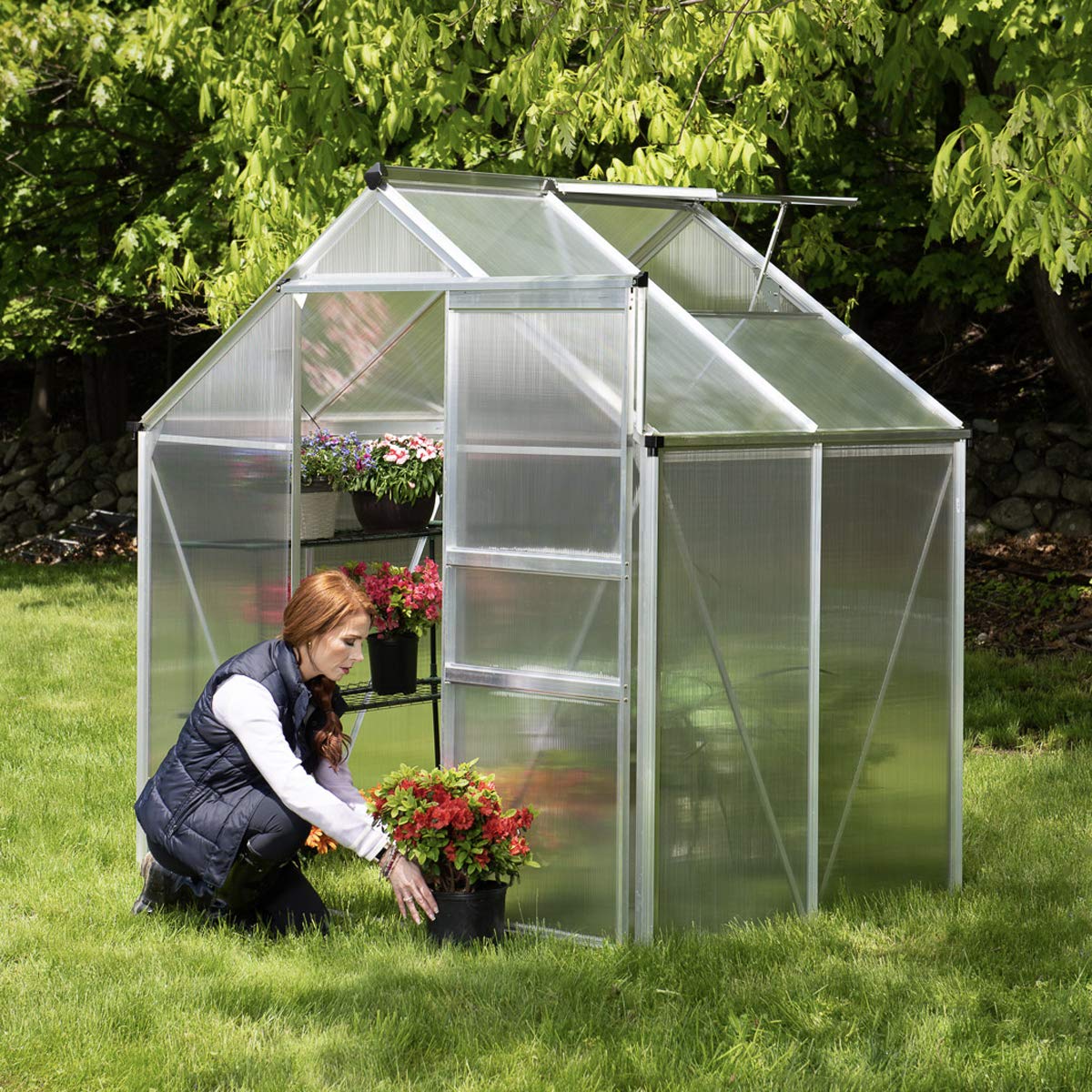 OGrow Portable Greenhouses for Outdoors 4 X 8 Greenhouse Sunroom
