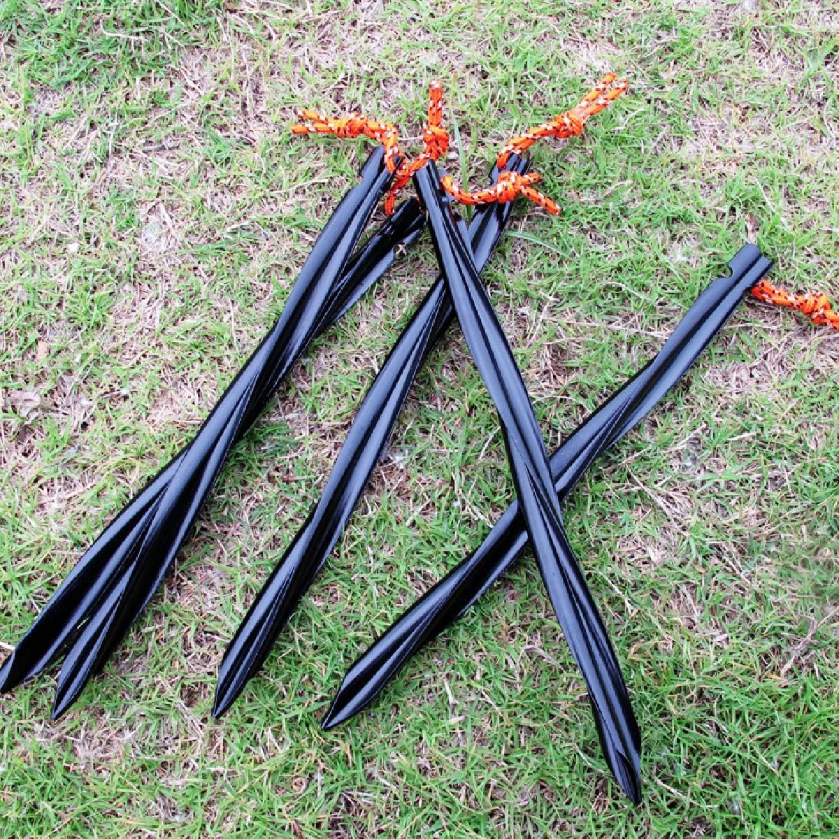Azarxis Aluminum Tent Stakes Pegs Heavy Duty Lightweight for Camping Sand