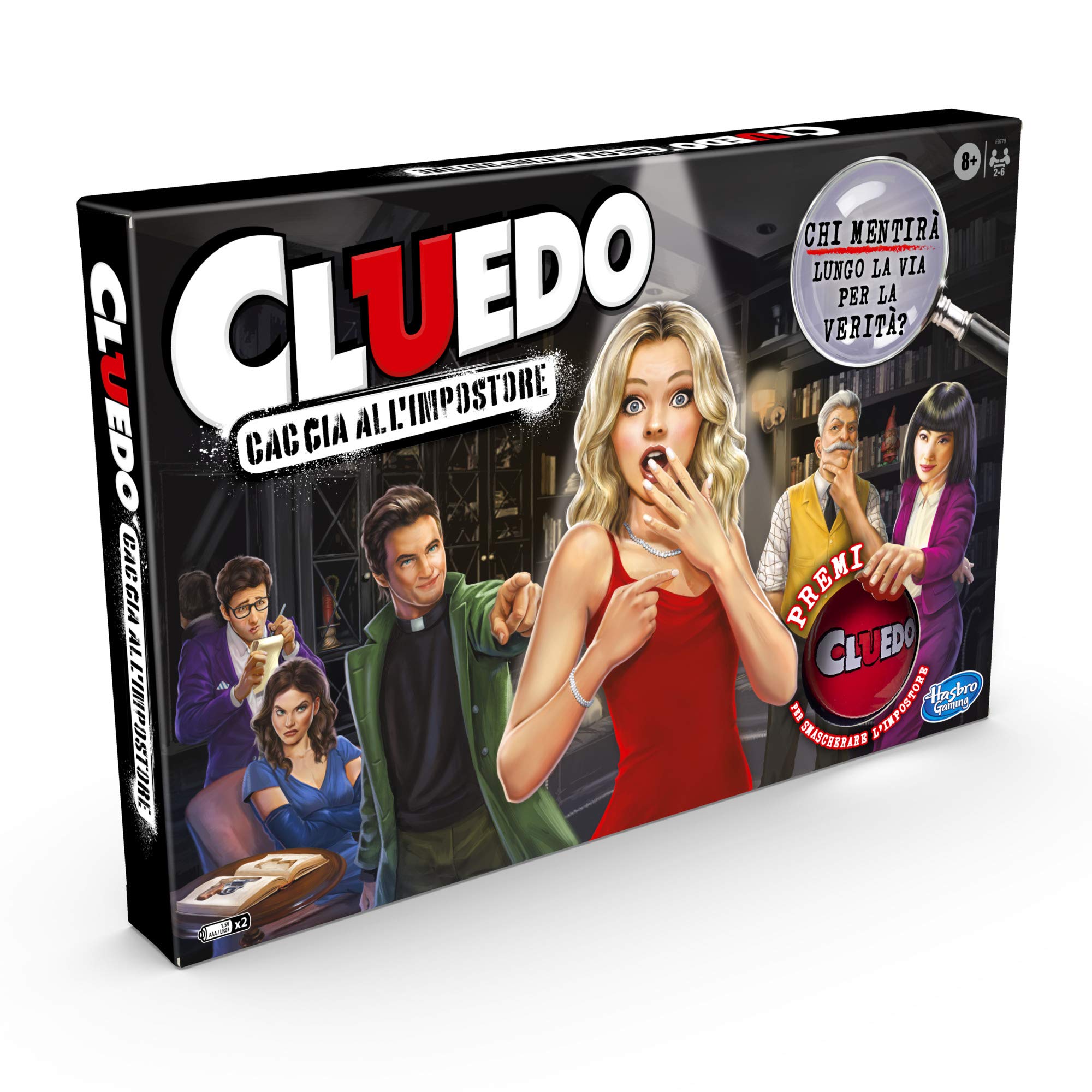 Hasbro Gaming Cluedo, Caccia All'Impostore, Gioco in Scatola, Per Bambini e Bambine da 8 Anni in Su, Versione 2020 in Italiano, da 2 a 6 Giocatori