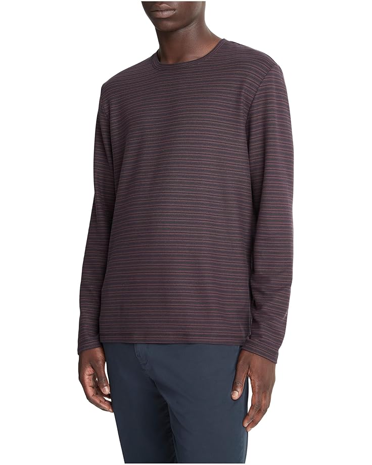 Vince Pima Pique Stripe Long Sleeve Crew - #2 of 3