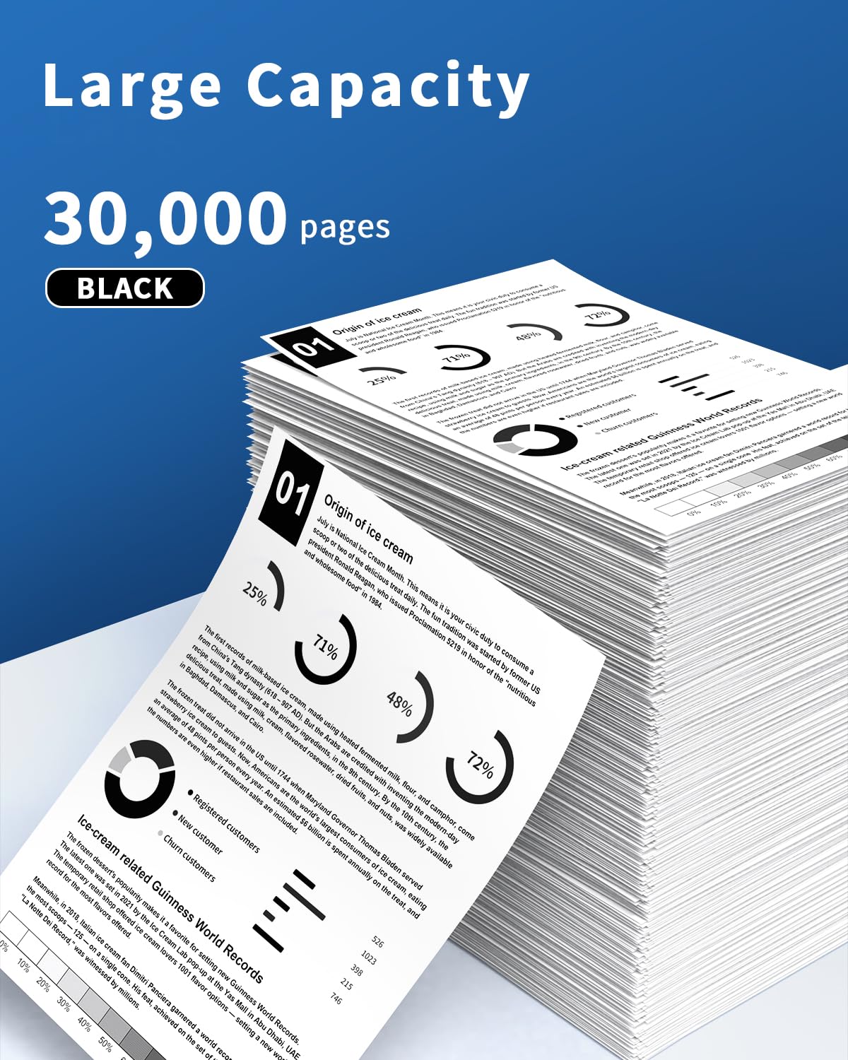 Colorfly DR3400 Tamburo Compatibile con Brother per HL-L5100DN, MFC-L5700DN, DCP-L5500DN, HL-L5000D, MFC-L6800DW, DCP-L6600DW, HL-L5200DW, HL-L6250DN - Nero