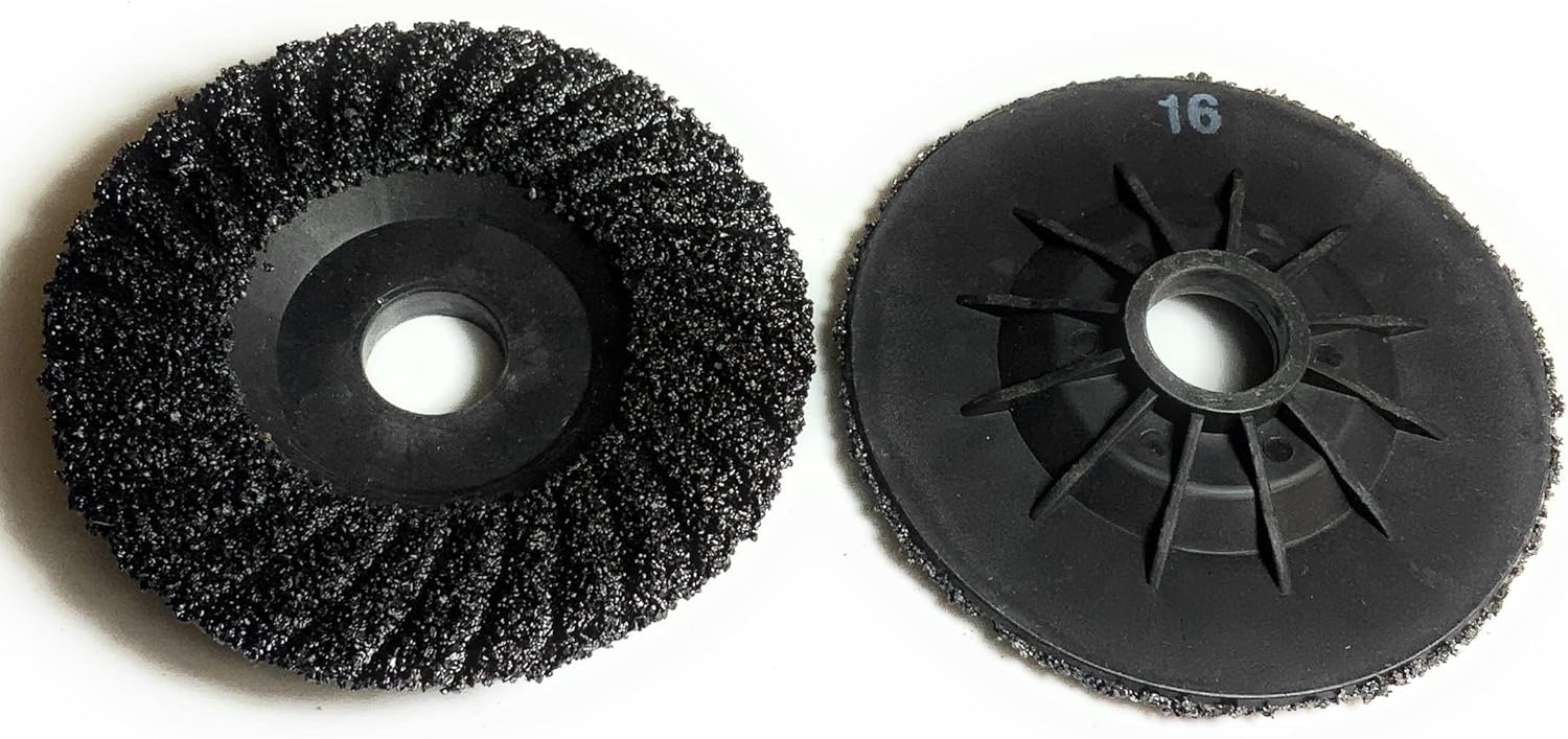 SIGNI S/C Plastic Back Grinding Disc for Granite/Marble/Concrete and Glass(16 Grit, 4.5 inch) 5 Pack