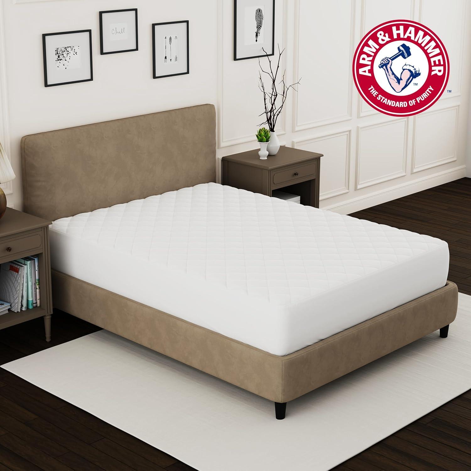 Arm & Hammer Supreme Loft Mattress Pad, Waterproof, King