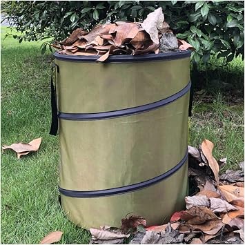 Collapsible Container Leaf Trash Can with Handles Reusable Portable Waterproof Waste Home Outdoor Yard Gardening Bag