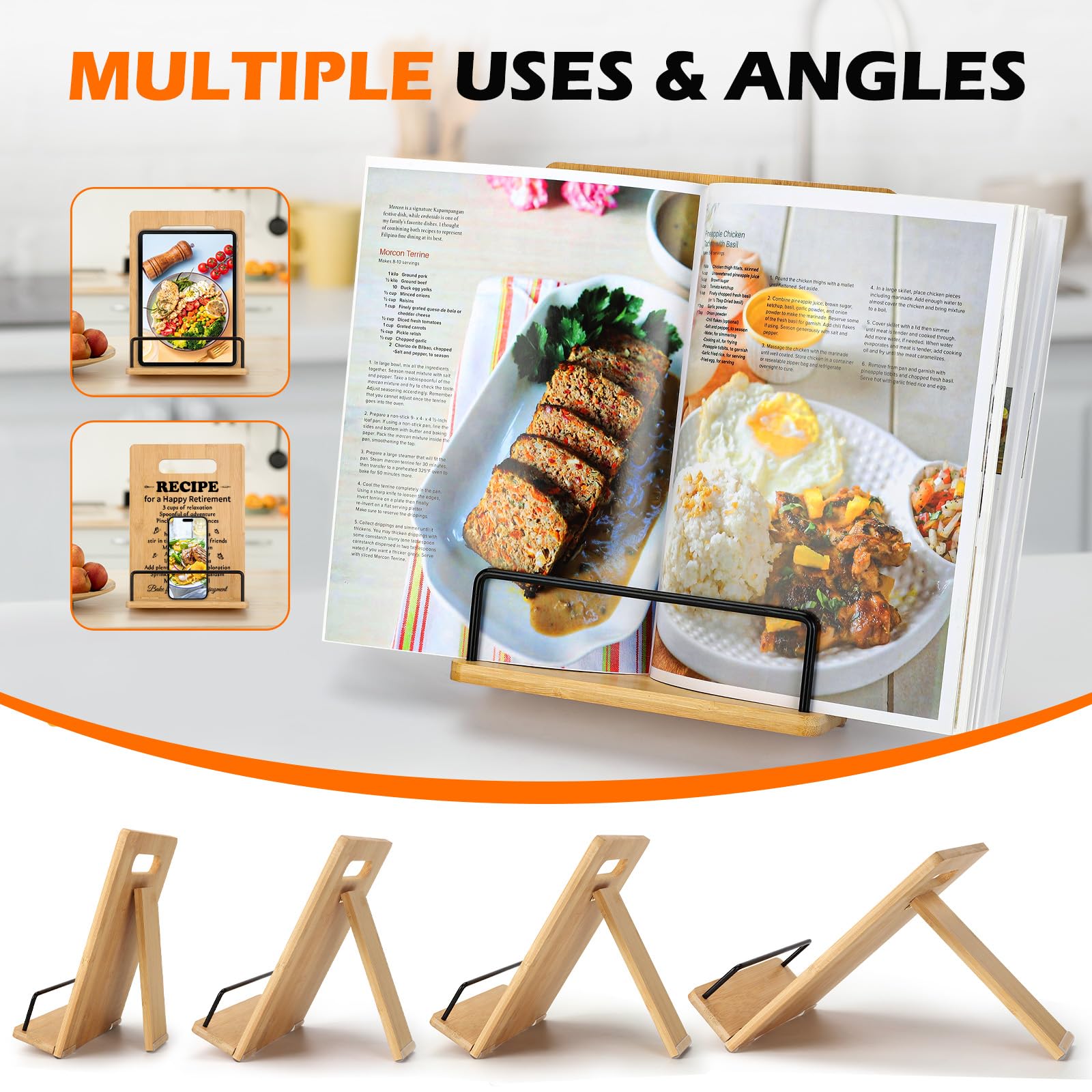 Regalos de jubilación para mujeres, regalos de soporte para libros de cocina jubilados, regalos de compañero de trabajo para mujeres, regalos de despedida para compañeros de trabajo, jefe, dama,