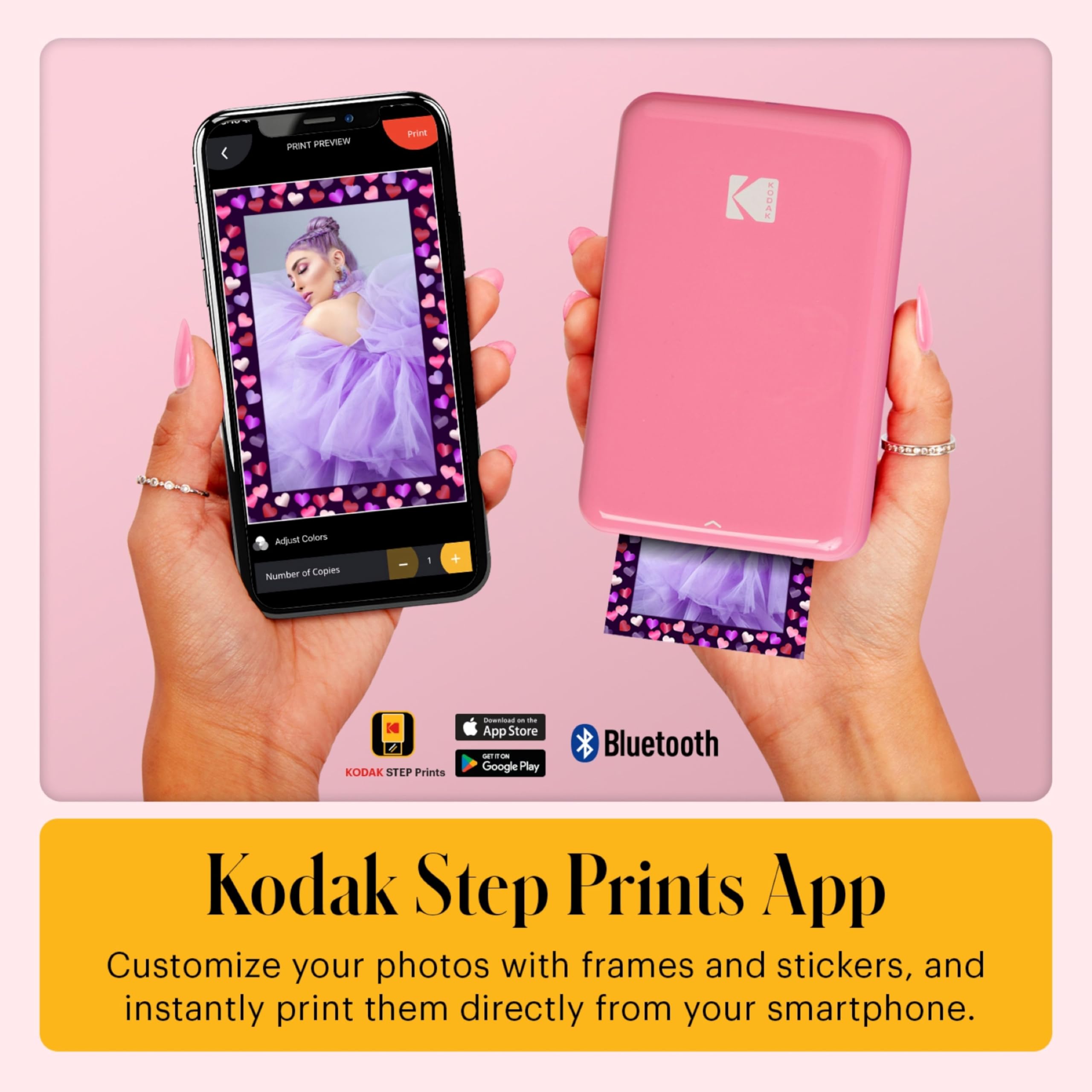 Amazon.com : KODAK Step Instant Photo Printer with Bluetooth/NFC