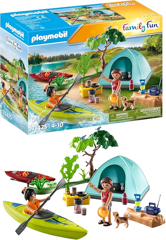 Playmobil 71425 Family Fun Campsite with Campfire, exciting outdoor ...