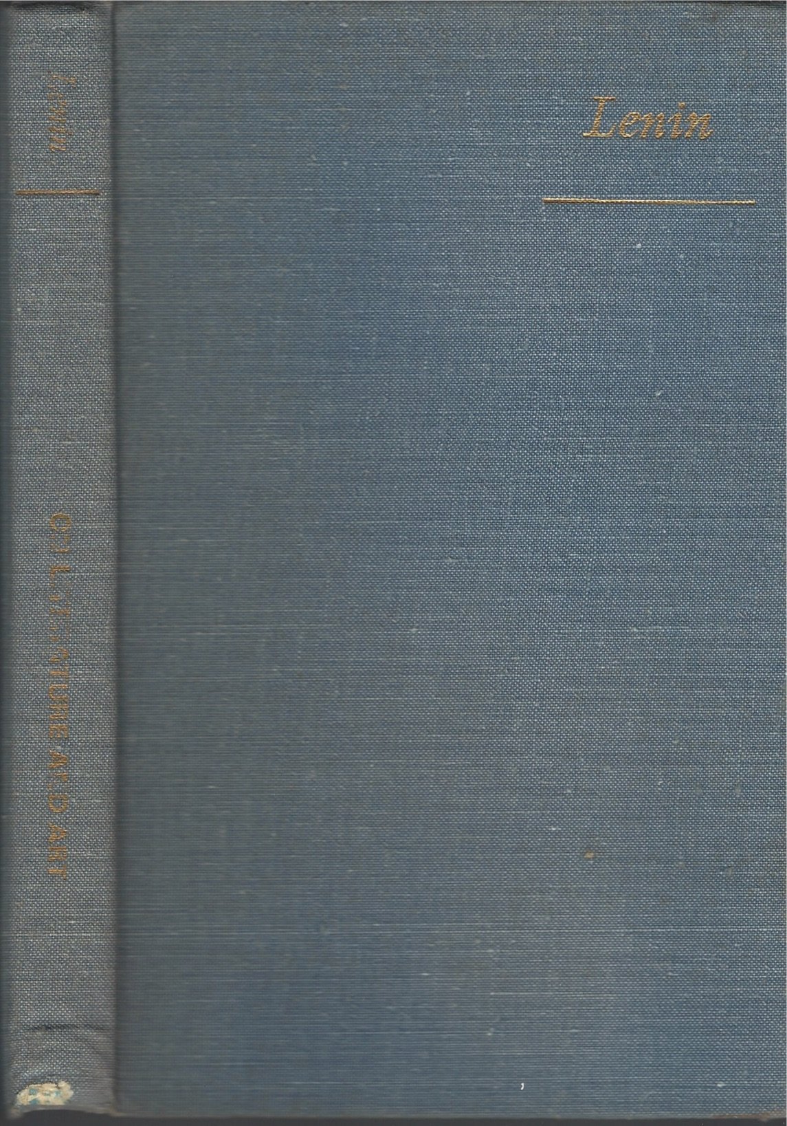 Lenin On Literature And Art