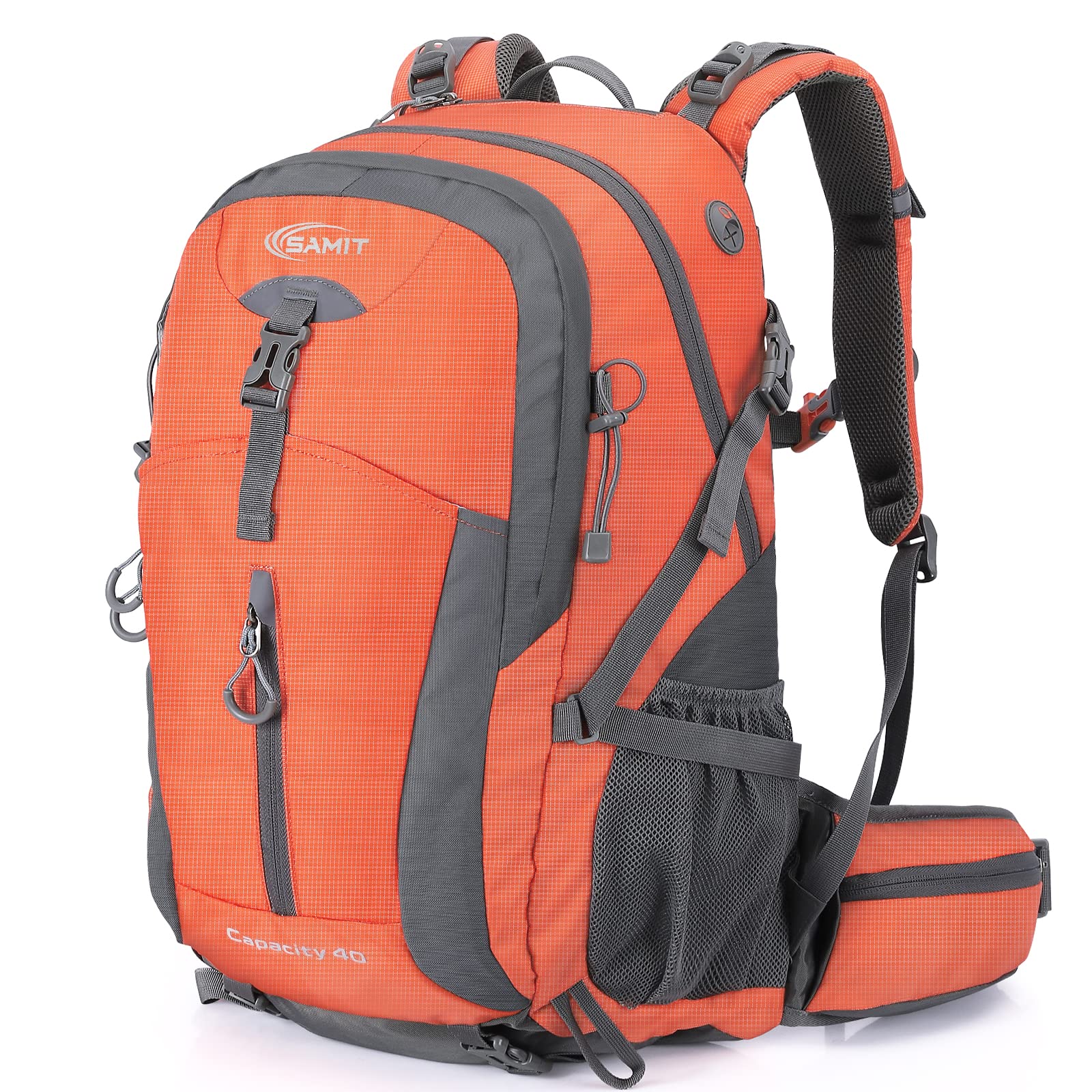 Hiking Backpack 40L Camping Backpack with Waterproof Rain Cover Hiking Daypack Lightweight Travel Backpack