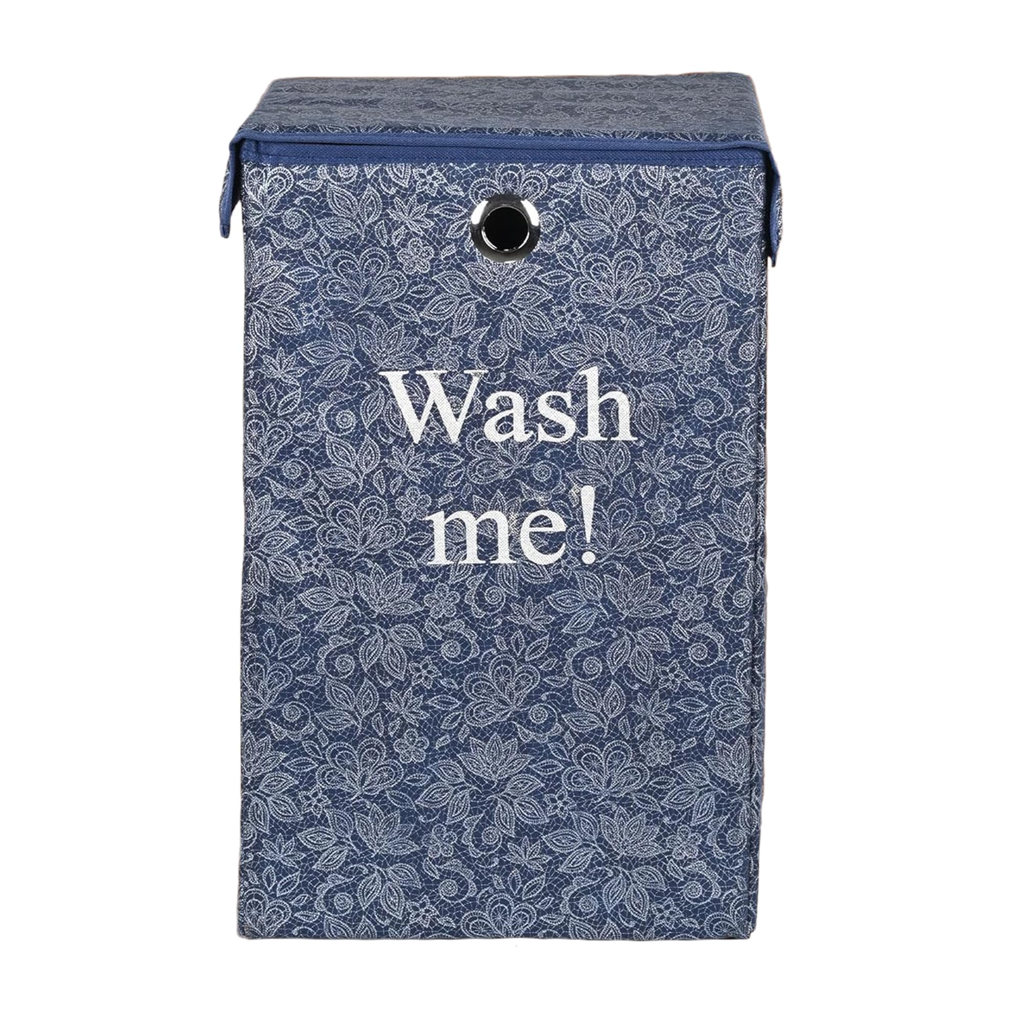 Heart Home Foldable Laundry Basket for Clothes | Laundry bag With Lid & Ring | Cloth Storage Box for Washing | Toy Storage Organizer | 75 LTR | Flower Print | Navy Blue (B0D7VK26WD) Amazon Price History, Amazon Price Tracker