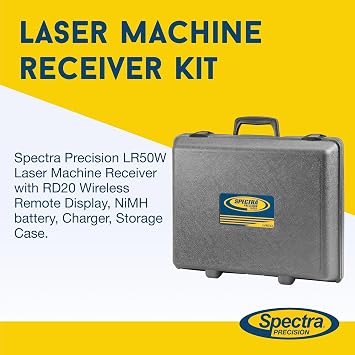 Spectra Precision Laser Machine Display Receiver 360 Reception, Plumb Indicator, Durable Construction LR50W
