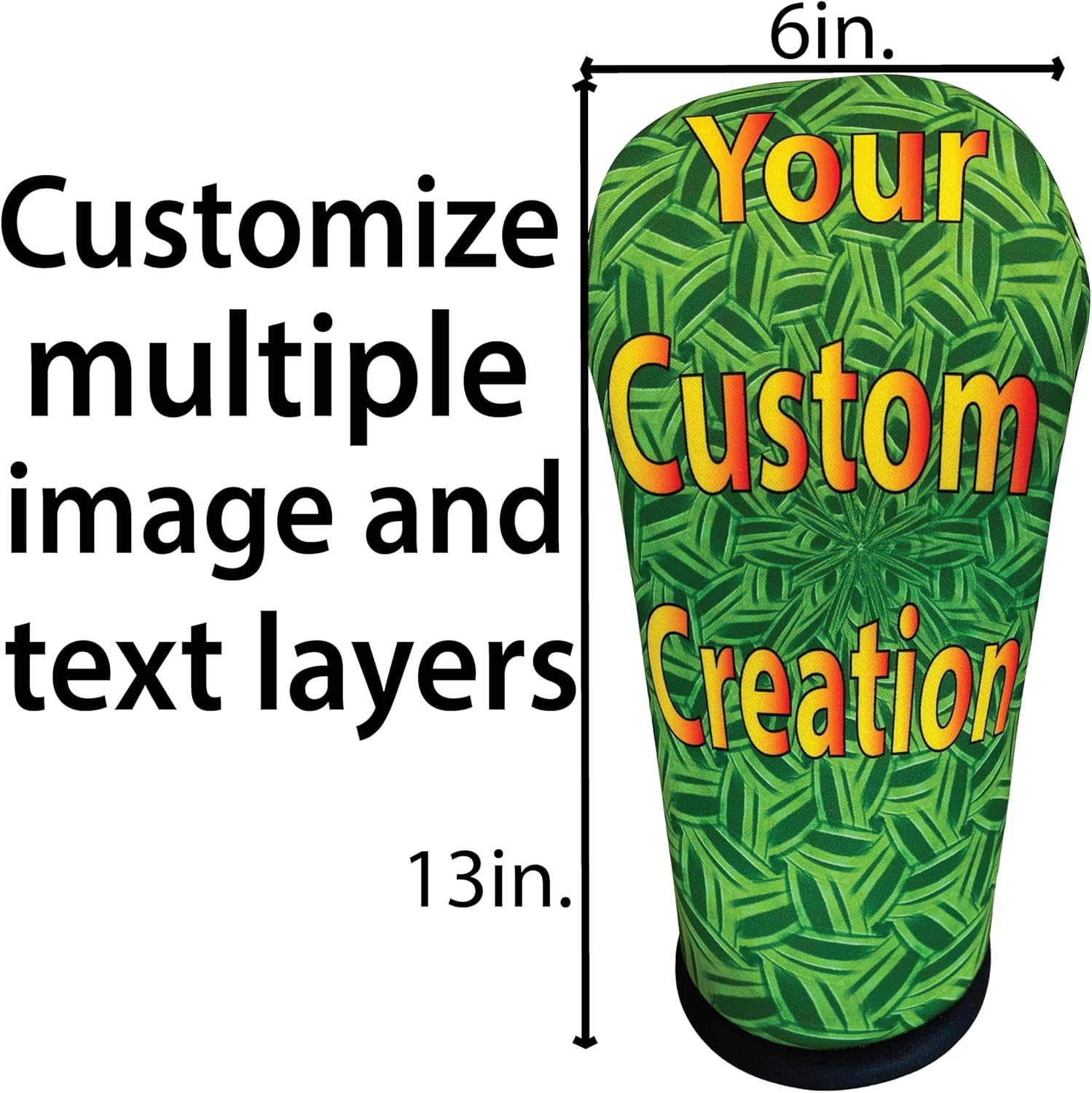 Custom Driver Golf Club Head Cover - Personalized Design with Full-Color Printing - Durable, Stylish, and Protective Accessory for Golf Enthusiasts