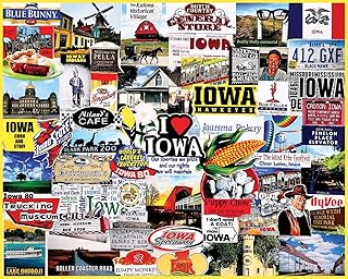 White Mountain - I Love Iowa, 1000 Piece Jigsaw Puzzle