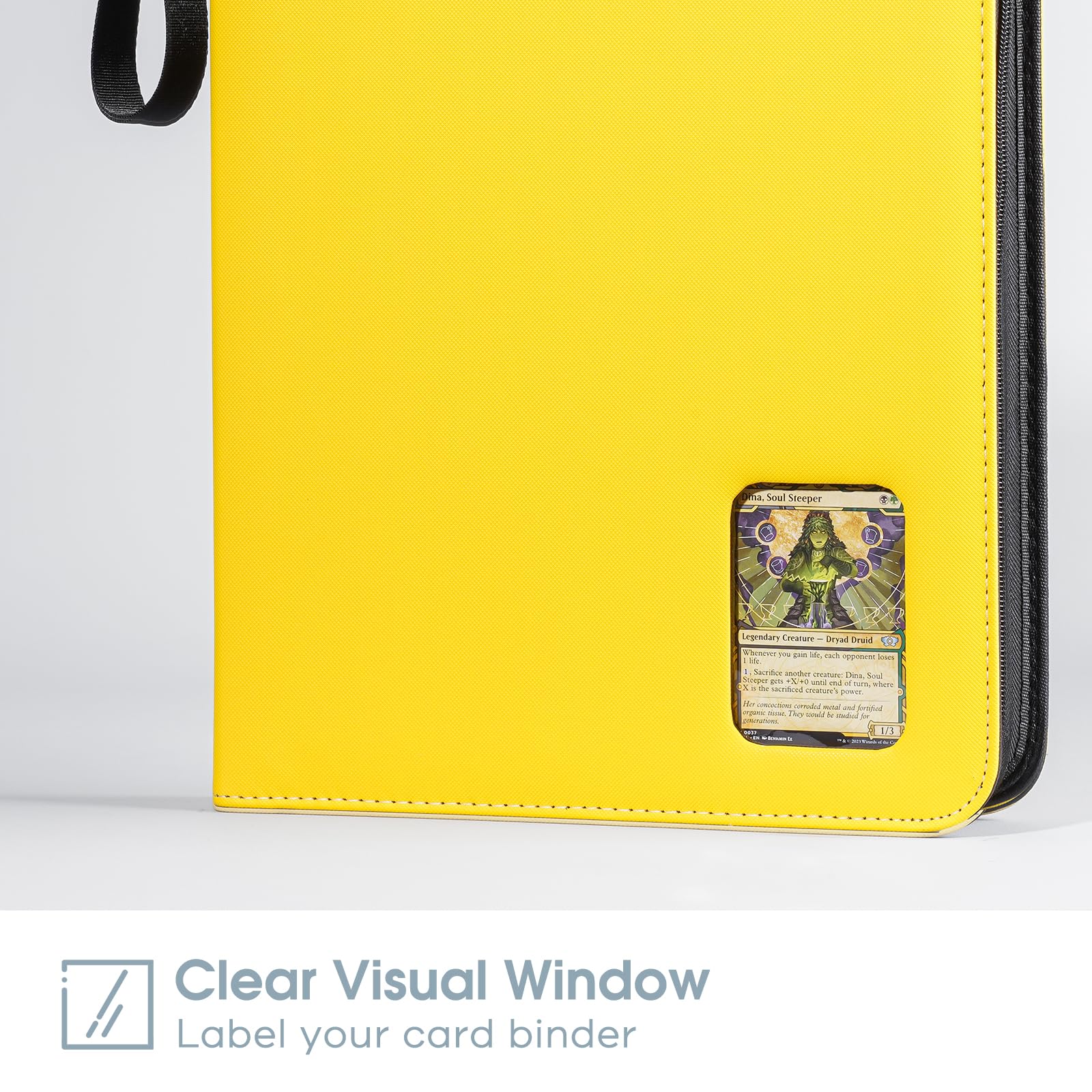 ProCase 900 Pockets Card Binder with Clear Window for Trading Cards 9 Double Sided Pockets Colletction Album Holder with Removable Sleeves for MTG TCG - Image 4