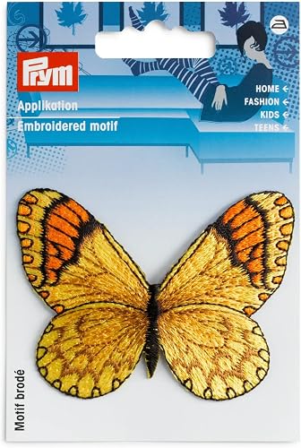 Prym, blanc 926079 Motif décoratif Rétro SMILE, noir/rouge, Centre