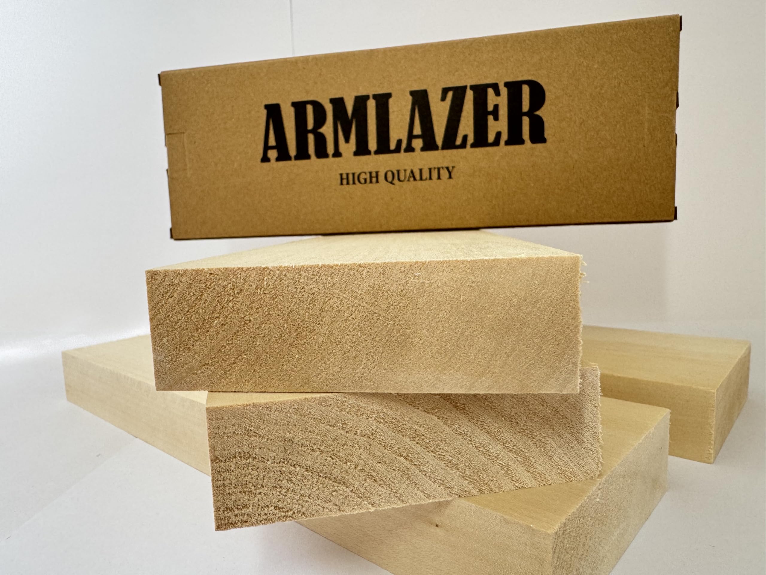 2 Blocchi Legno Tiglio per Intaglio (30x10x3 cm) – Legno Morbido per Wood Carving, Ideale per Principianti e Hobby Creativi