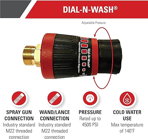 Miniatura 5 de Simpson Cleaning 80144 4500 PSI Boquilla universal Turbo para lavadora a presión, conexión rápida de 14 pulgadas, uso de agua caliente o fría y