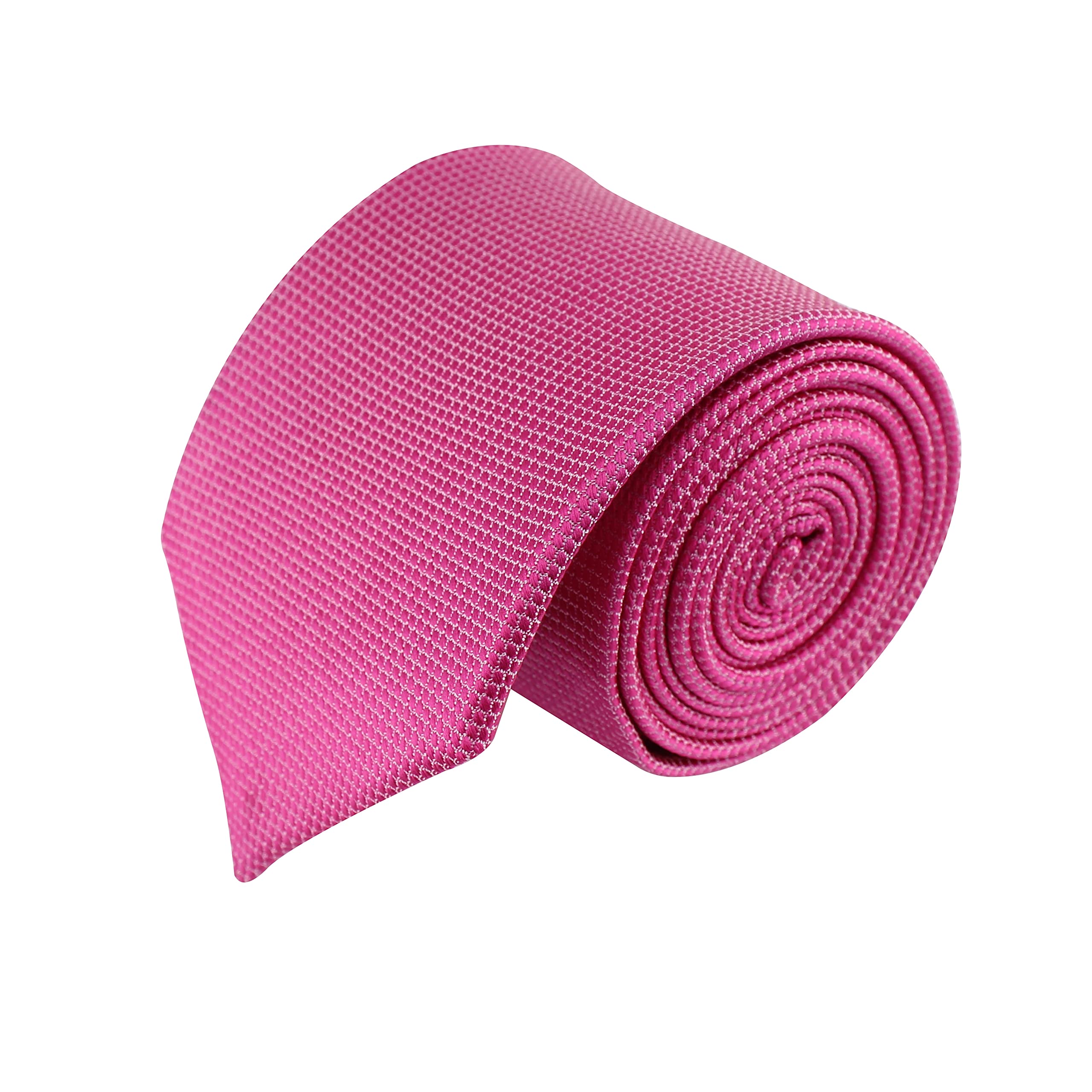 kovove Kavove The Elegant Self Checkered Pink Necktie For Men-picture-0