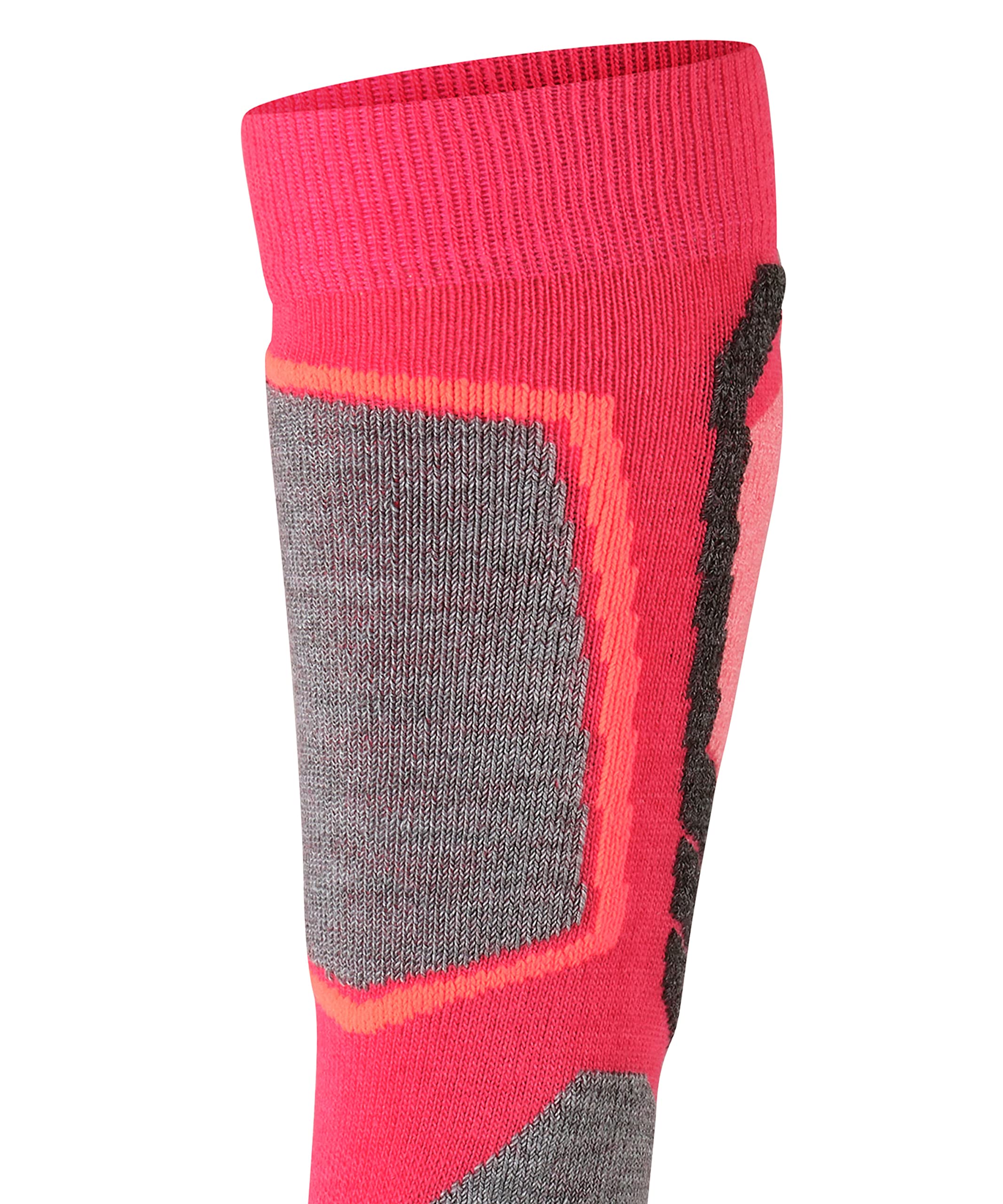 FALKE Uniseks - dzieci Skarpety narciarskie SK2 Intermediate K Kh Wełna ciepłe grube 1 Para, Czerwony Rose 8564, 27-30