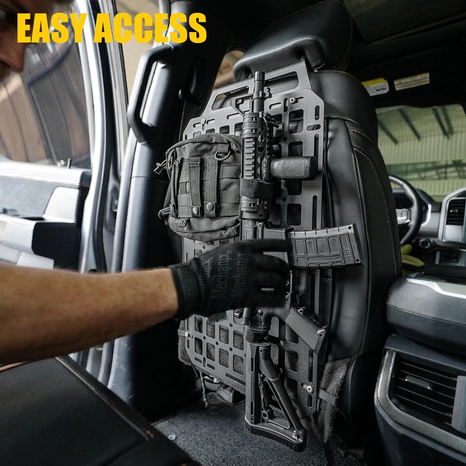 nodeldesign Tactical Bag＆FB-side mount Maxzina Tactical Seat Back Molle Panel Compatible with 2015-2026