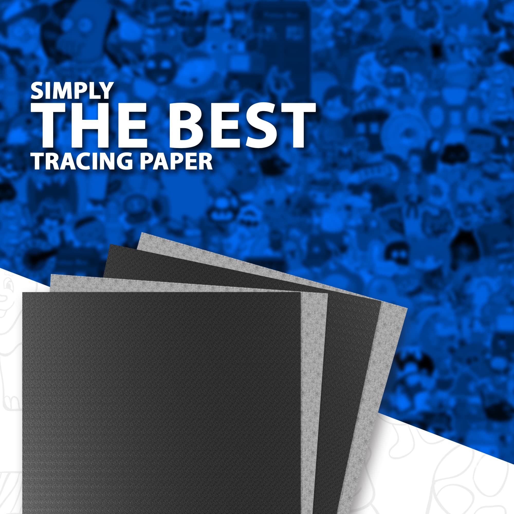 Frisk Tracedown A4, Pack of 5, Blue