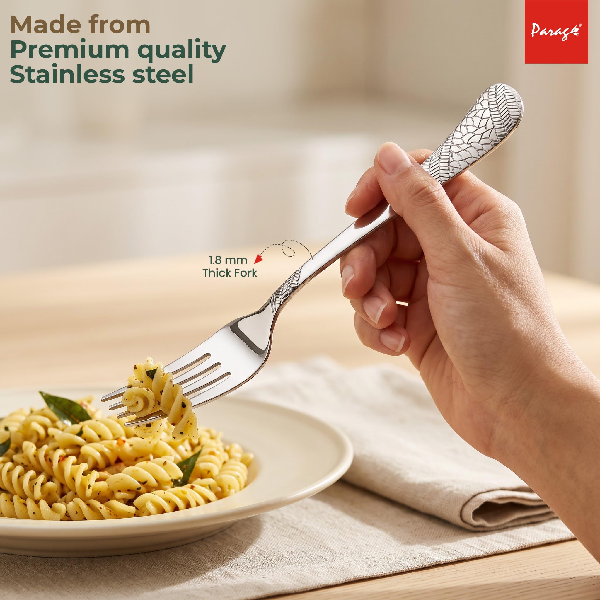 Parage Stainless Steel Forks Set - Luxury Cutlery -2 Parage Stainless Steel Forks Set - Luxury Cutlery -2