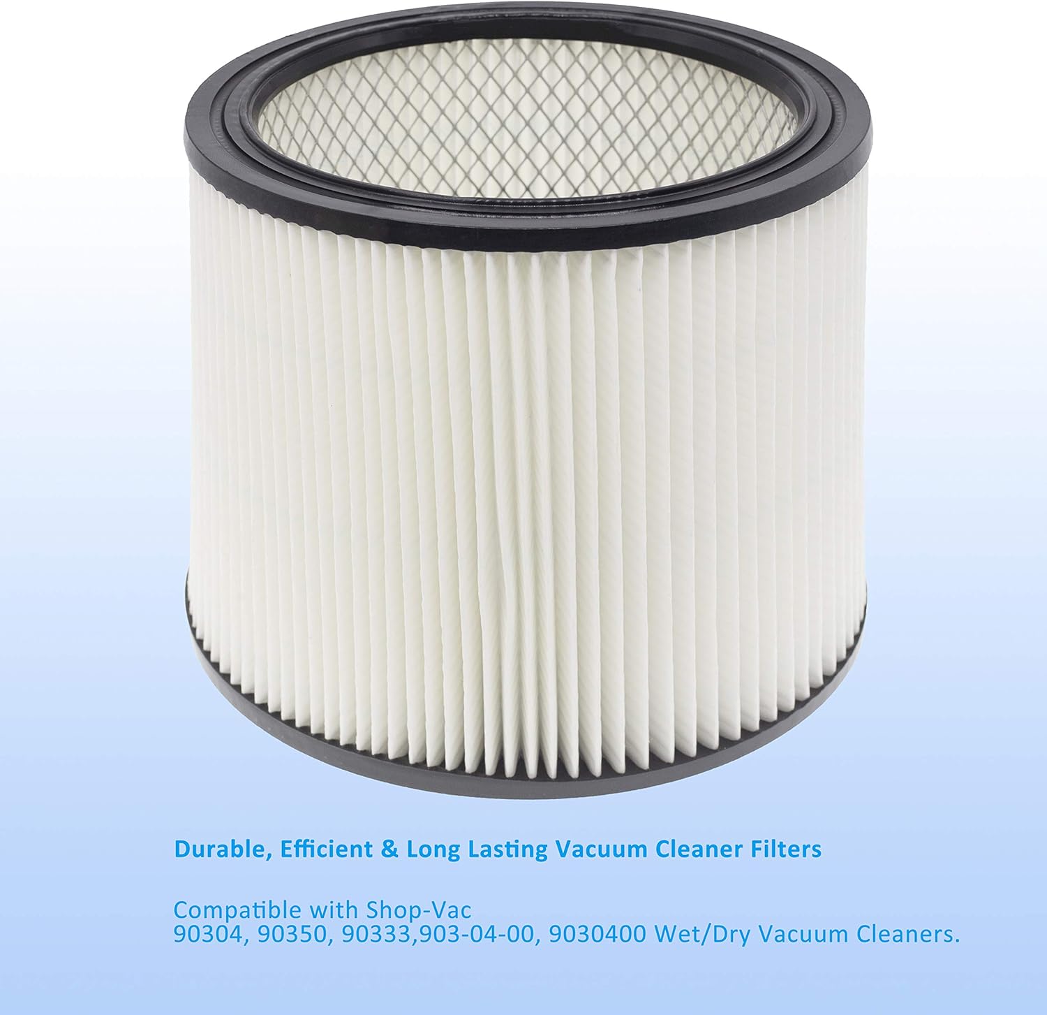 Wocase 90304 Cartridge Filter Replacement, Compatible with Shop-Vac Shop Vac 90304, 90350, 90333, 903-04-00, 9030400, 90595, 5 Gallon Up Wet/Dry Vacuum Cleaners - - 