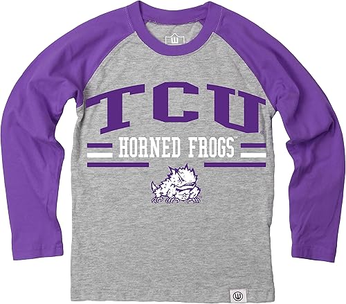 Miniatura 68 de Wes and Willy NCAA playera raglán de manga larga para niños