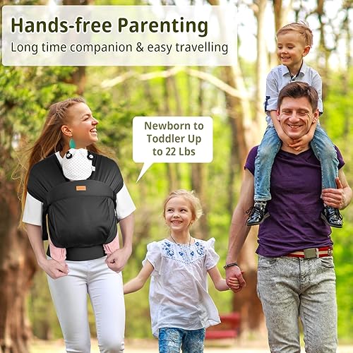 Miniatura 7 de CUBY Portabebés de malla para recién nacido, ligero, transpirable, frontal, fácil de ajustar, de secado rápido, para recién nacidos, regalo de