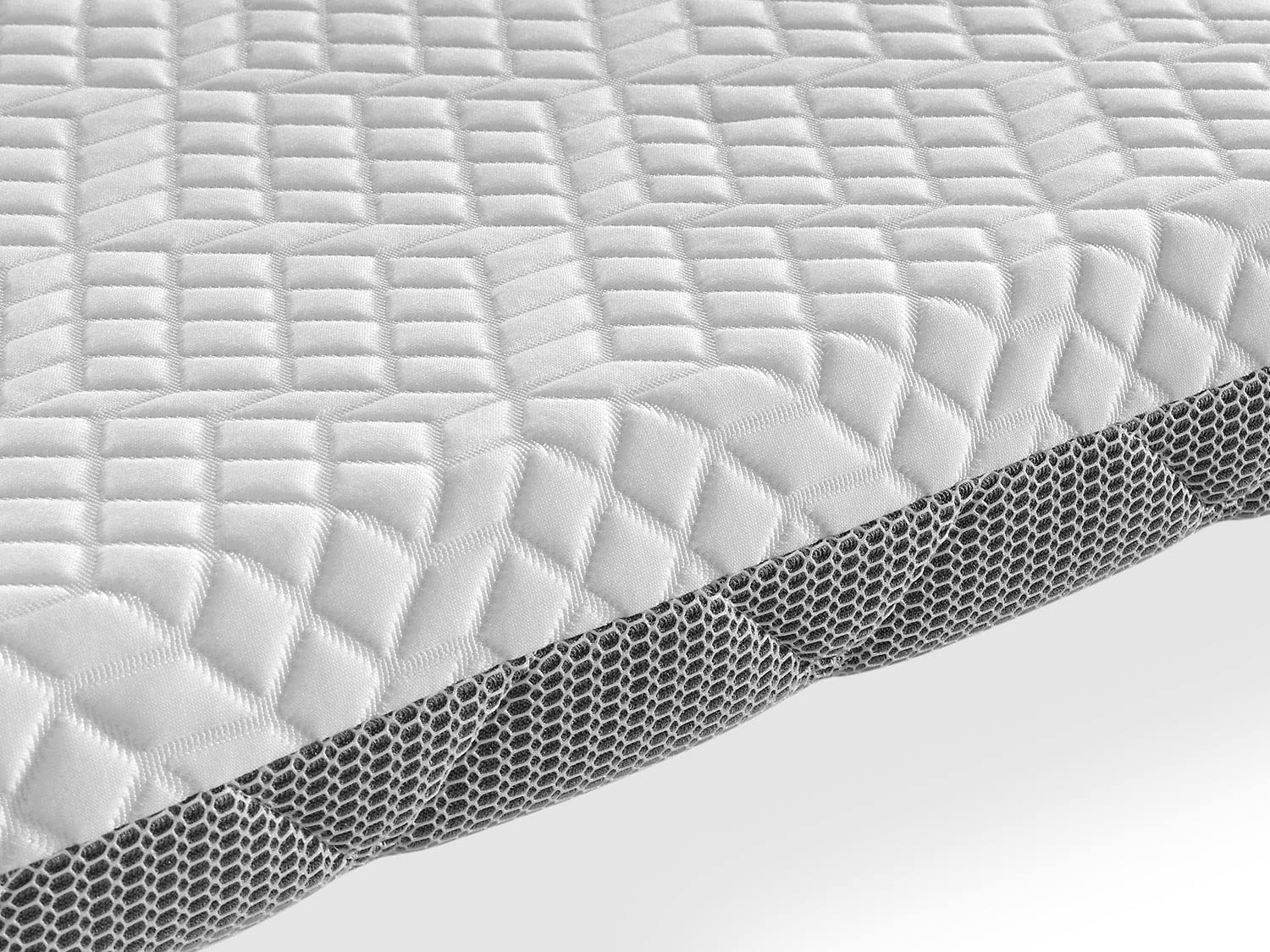 SHAULA Colchon de Espuma con viscoelastica Cuna 60X120 Theo, Altura 11 CM, Viscoelastica perfilada, Transpirable y desenfundable. Firmeza Ideal