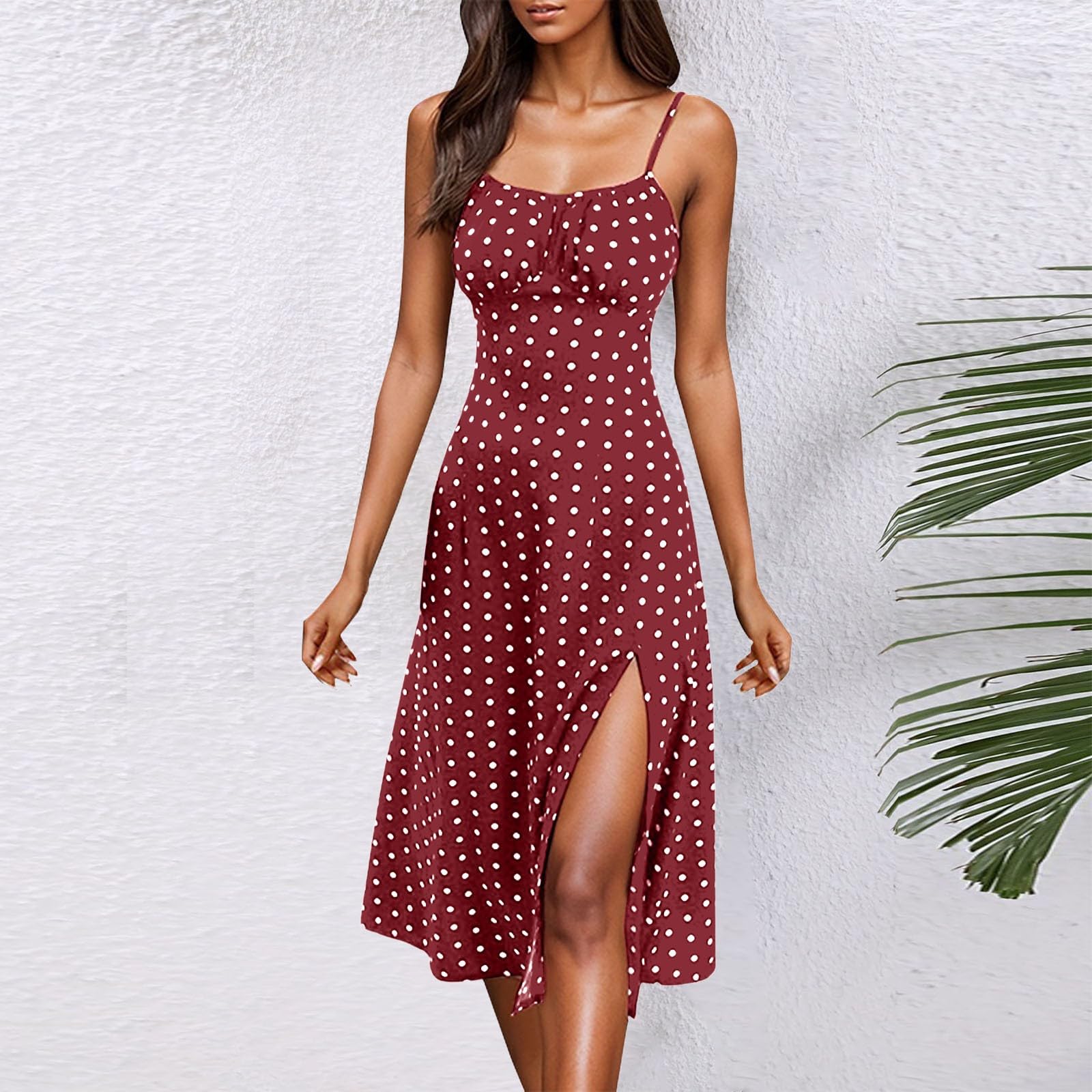Vestido de playa para mujer, elegante, vestido de tirantes para mujer, vestido largo de fiesta