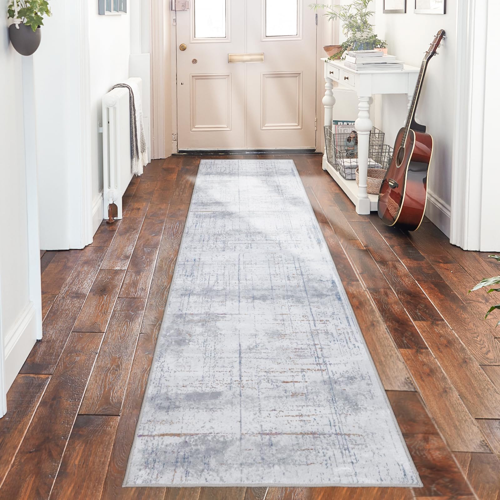 Lbris Washable Runner Rug,2'x8',for Hallway Laundry Room Kitchen Entryway Bathroom,Non Slip Rug