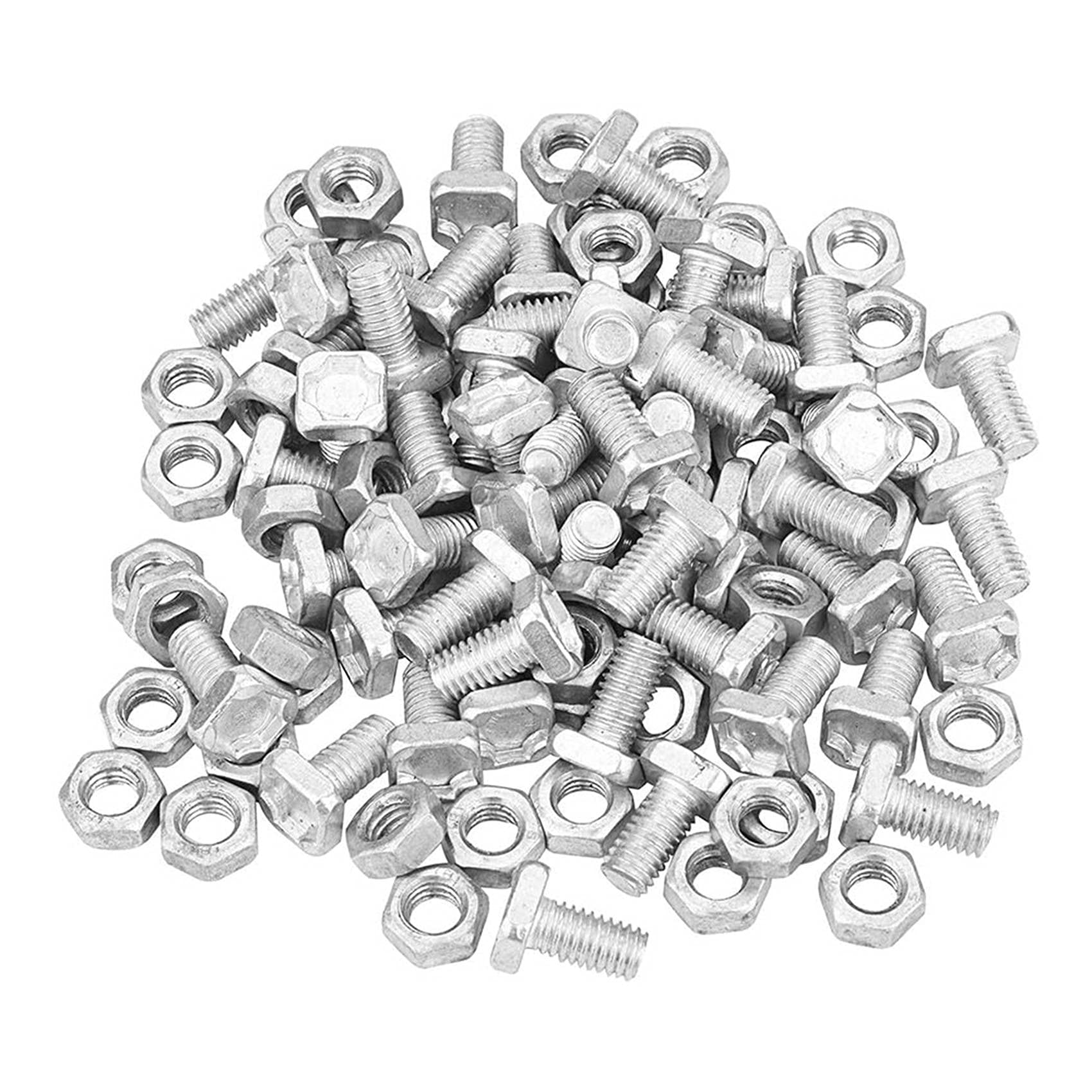 50 Packs Greenhouse Nuts and Square Head Nuts Greenhouse Repair Kit Parts Replacement Garden Supplies