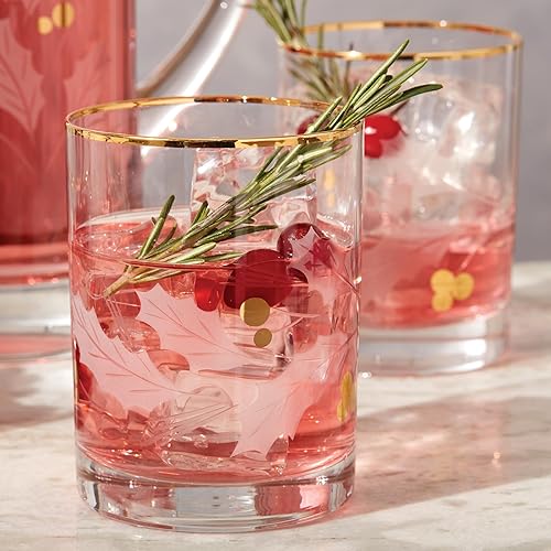 Miniatura 3 de Lenox Holiday Gold - Juego de 4 piezas de cristal transparente, 2.50 libras