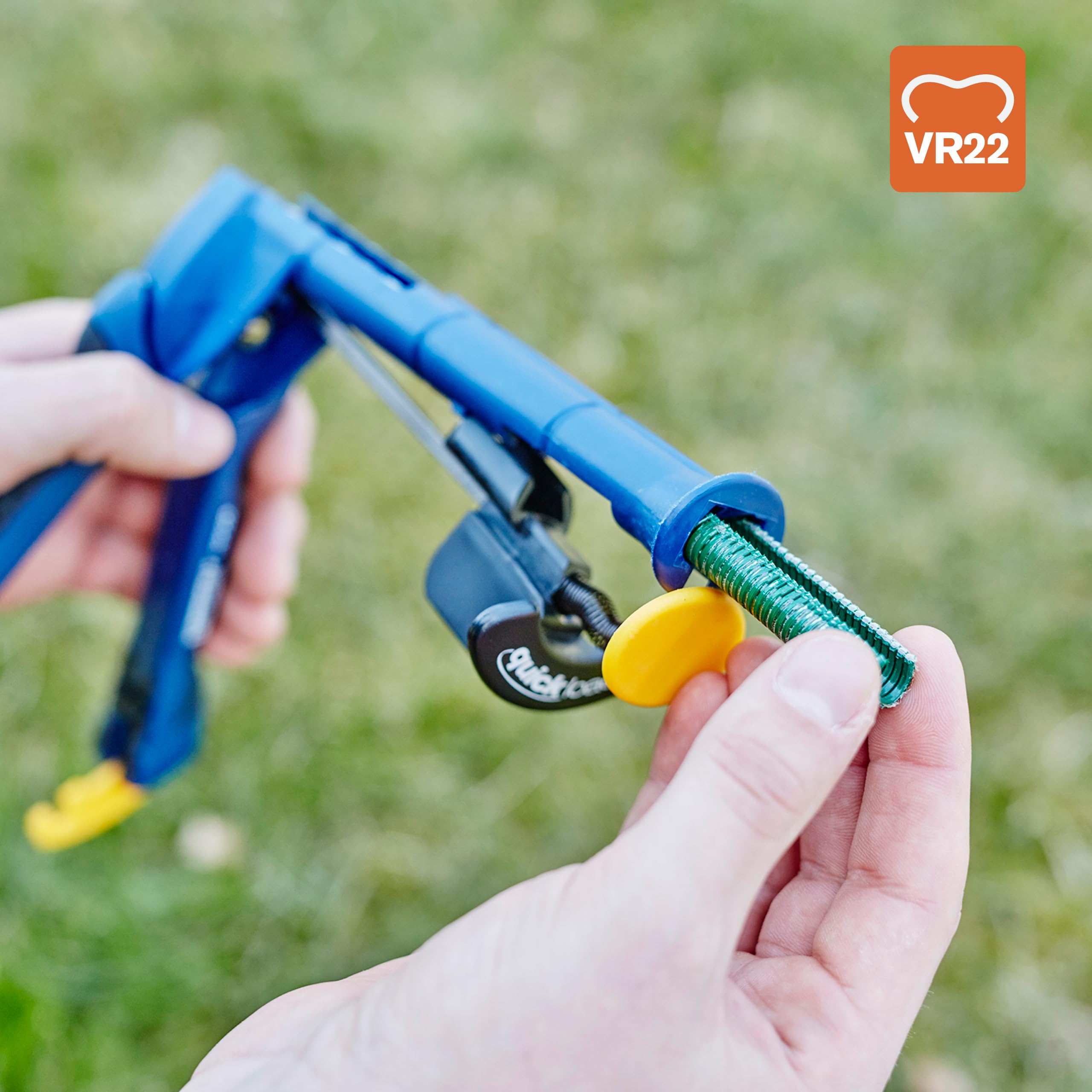 Rapid VR22 - Agrafes à Grillage en Acier Galvanisé, Plastifié Vert, Compatible avec les Grillages 5-11 mm, Idéal pour Sécuriser Cages & Clôtures, 1000 Pièces, Emballage sous Blister (40108807)