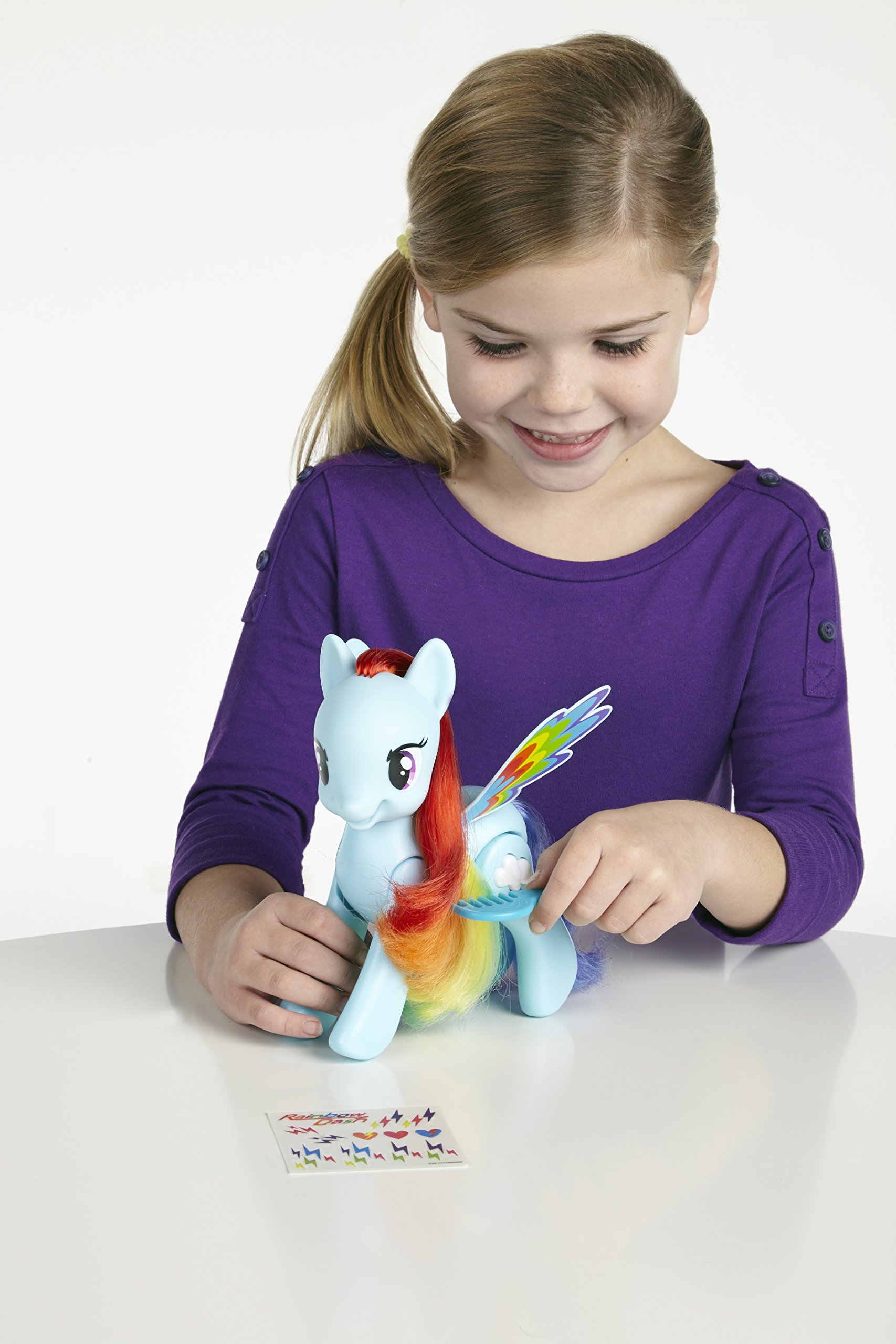 My Little Pony - Pony Arcobaleno Che Fa Le capriole, con Adesivi Decorativi