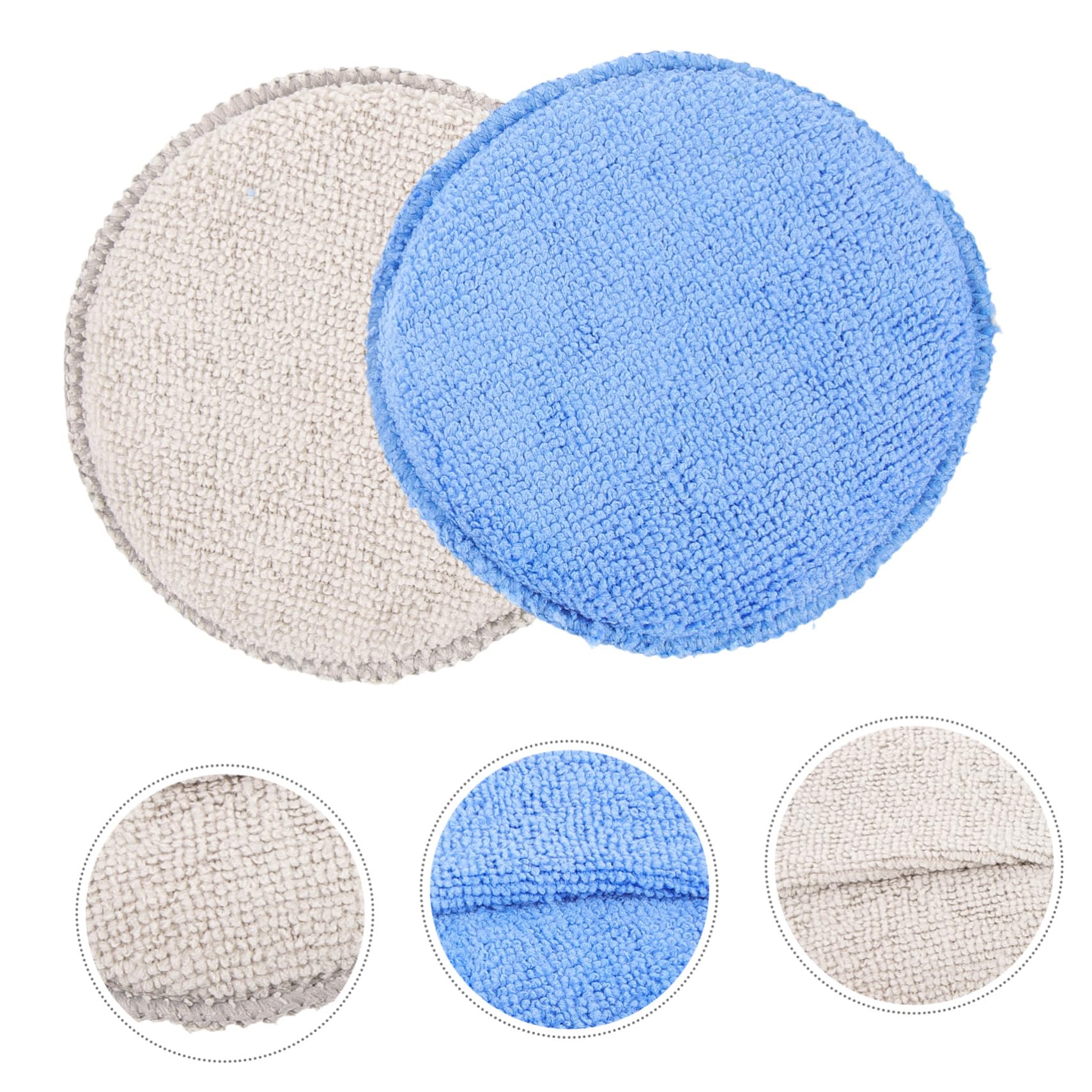 Cabilock 5 Series Paño De Esponja para Coche Auto Esponjas para La Limpieza Esponja De Limpieza De Coche Beto Almohadillas Aplicadoras para Detalles Almohadilla De Cera Manual 10 Piezas X 5